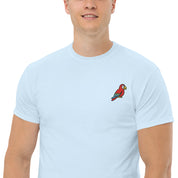 T-shirt Ricamata Unisex – 100% Cotone – Stile Streetwear e Confortevole – Pappagallo