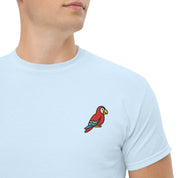 T-shirt Ricamata Unisex – 100% Cotone – Stile Streetwear e Confortevole – Pappagallo