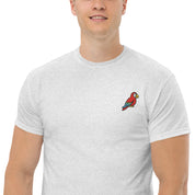 T-shirt Ricamata Unisex – 100% Cotone – Stile Streetwear e Confortevole – Pappagallo