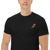 T-shirt Ricamata Unisex – 100% Cotone – Stile Streetwear e Confortevole – Pappagallo