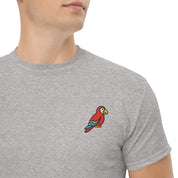 T-shirt Ricamata Unisex – 100% Cotone – Stile Streetwear e Confortevole – Pappagallo