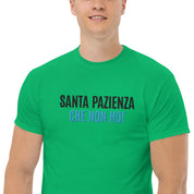 T-shirt Ricamata Unisex – 100% Cotone – Stile Streetwear e Confortevole – Santa Pazienza Che non ho!