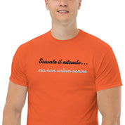 T-shirt Ricamata Unisex – 100% Cotone – Stile Streetwear e Confortevole – Scusate il ritardo ma non volevo venire-Biiply