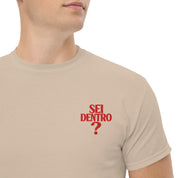 T-shirt Ricamata Unisex – 100% Cotone – Stile Streetwear e Confortevole – Sei dentro?