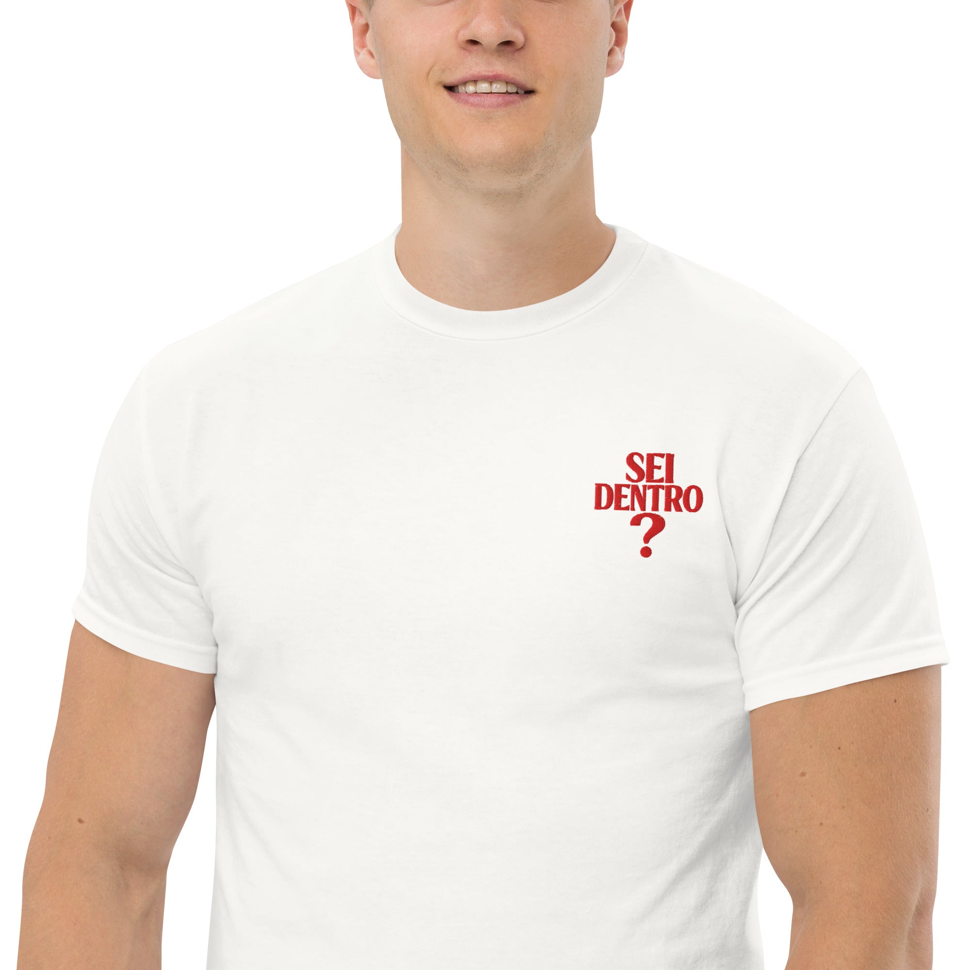 T-shirt Ricamata Unisex – 100% Cotone – Stile Streetwear e Confortevole – Sei dentro?
