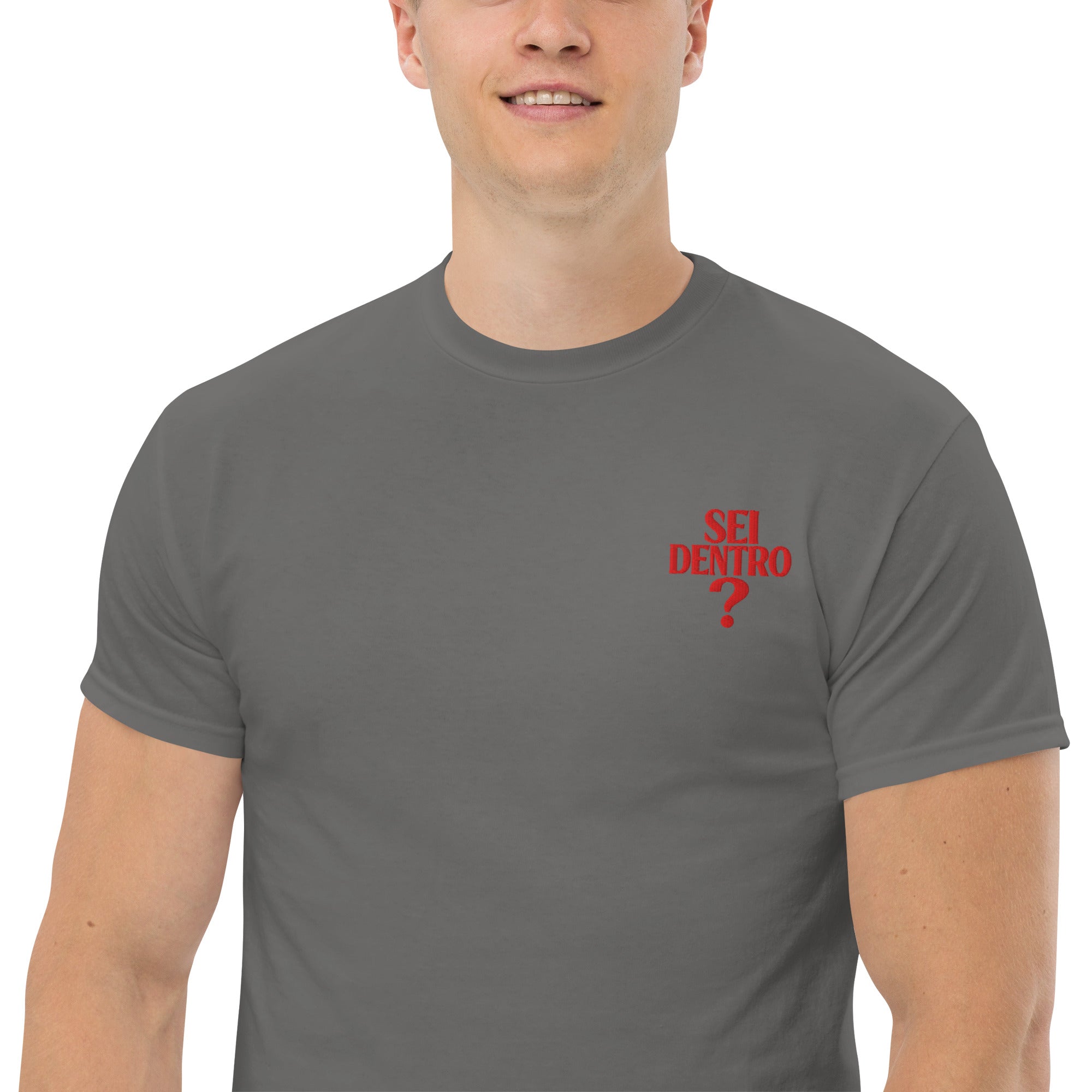 T-shirt Ricamata Unisex – 100% Cotone – Stile Streetwear e Confortevole – Sei dentro?