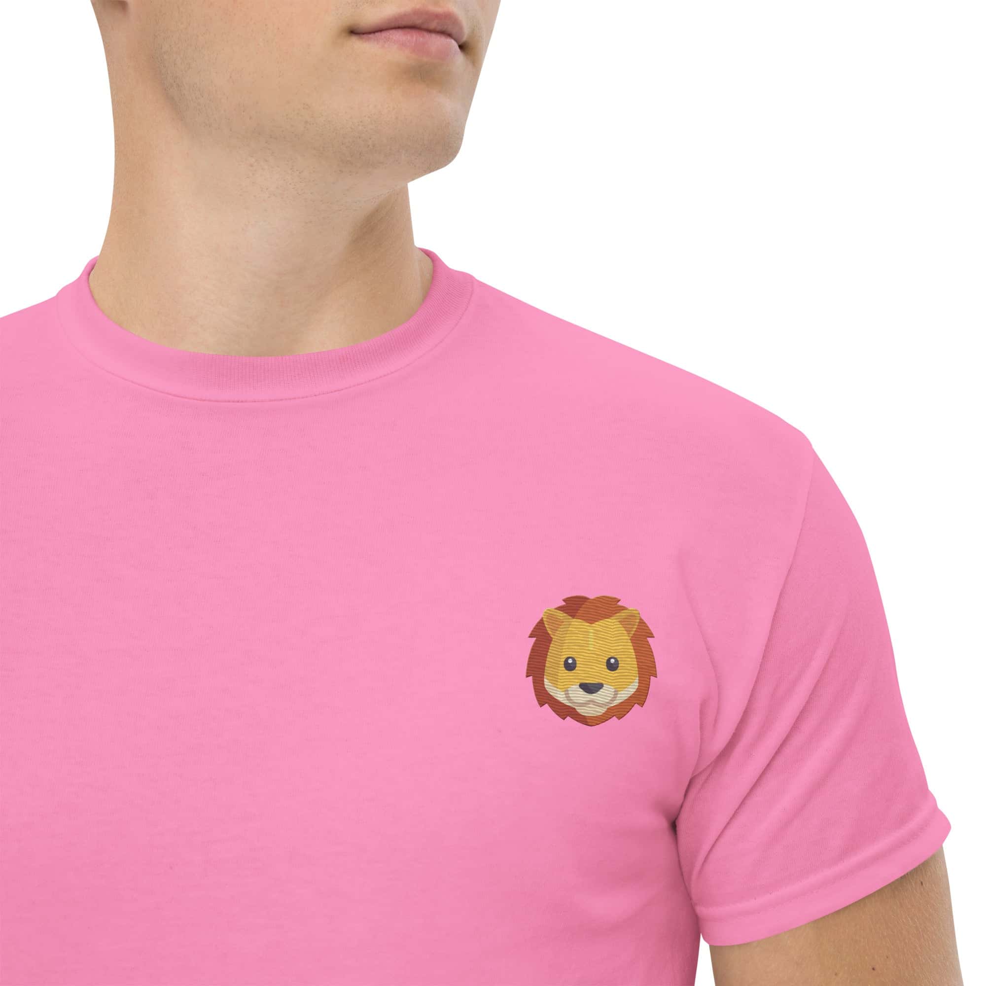 Ricamo Personalizzato - T-shirt Ricamata Unisex Leone-Biiply
