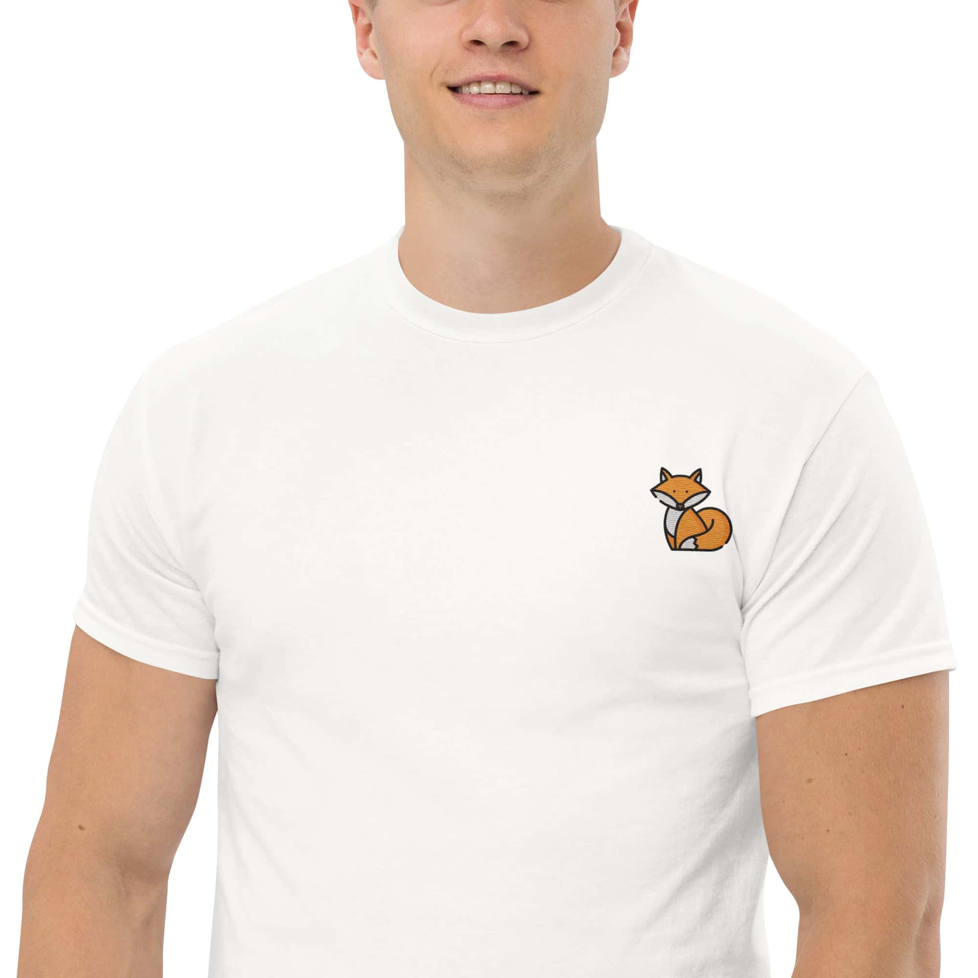 Ricamo Personalizzato - T-shirt Ricamata Unisex Volpe-Biiply