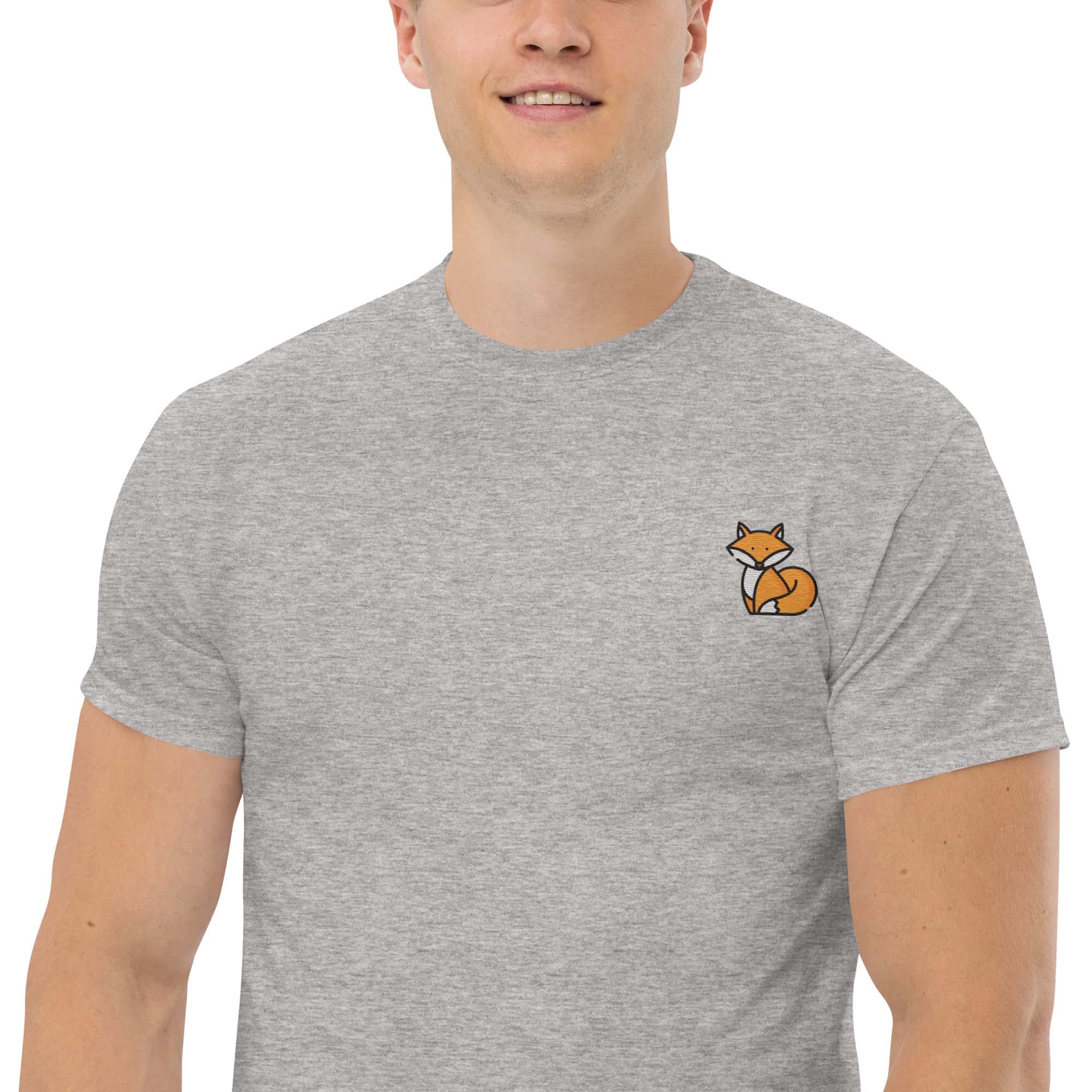 Ricamo Personalizzato - T-shirt Ricamata Unisex Volpe-Biiply