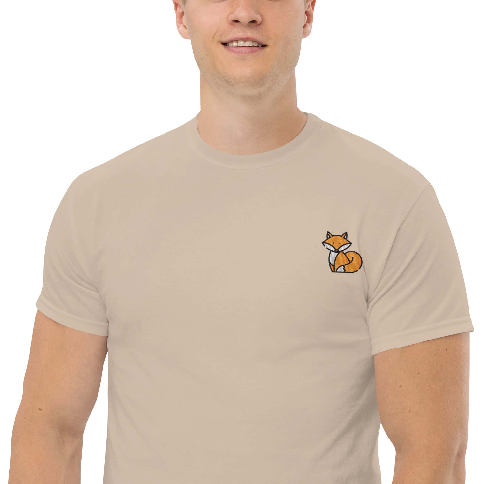 Ricamo Personalizzato - T-shirt Ricamata Unisex Volpe-Biiply