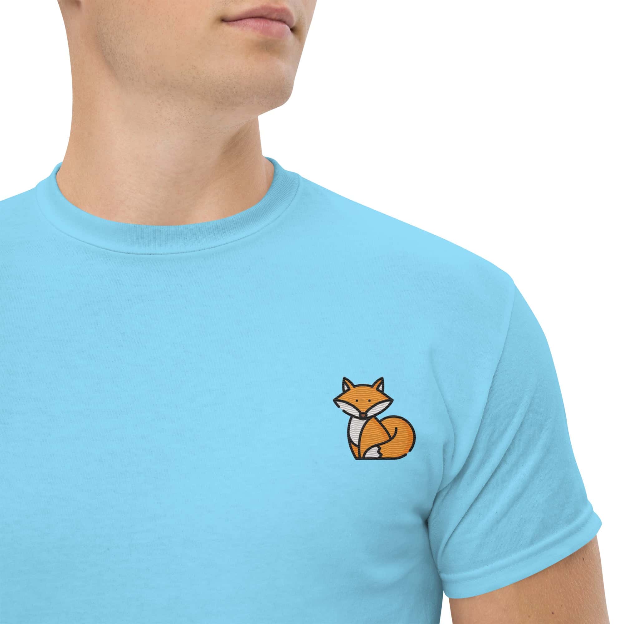 Ricamo Personalizzato - T-shirt Ricamata Unisex Volpe-Biiply