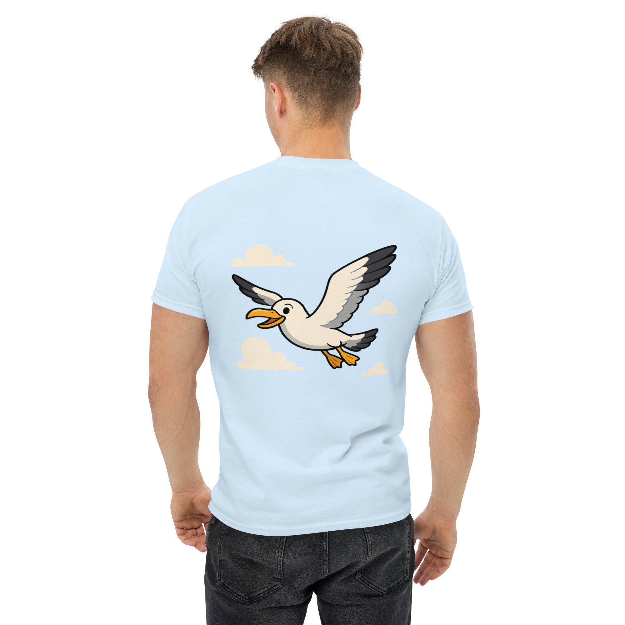 T-shirt Stampata Posterione Unisex – 100% Cotone – Stile Streetwear e Confortevole – Gabbian