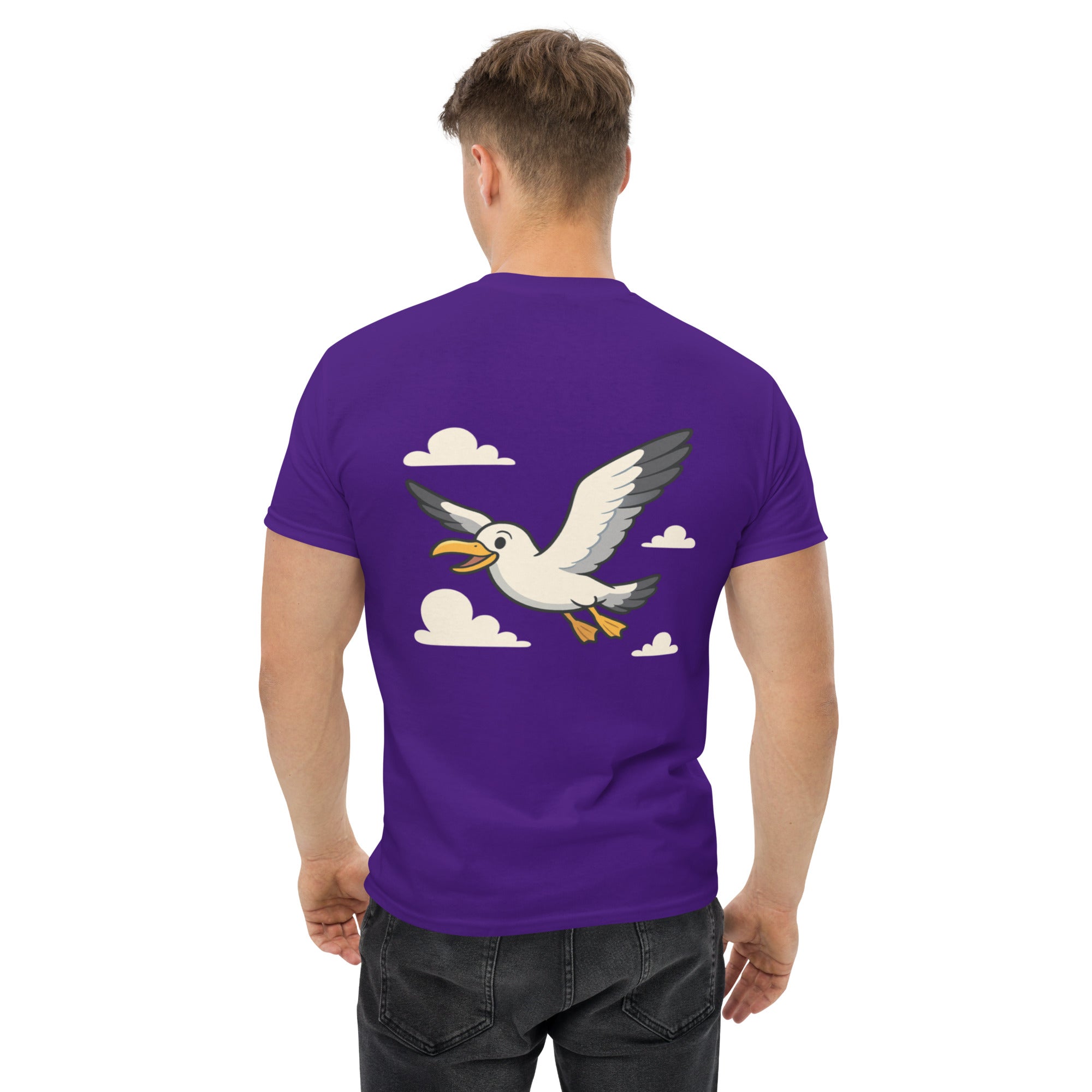 T-shirt Stampata Posterione Unisex – 100% Cotone – Stile Streetwear e Confortevole – Gabbian