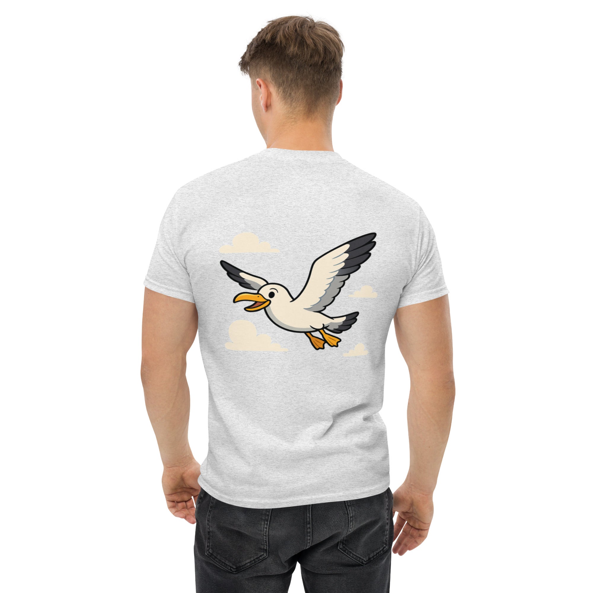 T-shirt Stampata Posterione Unisex – 100% Cotone – Stile Streetwear e Confortevole – Gabbian