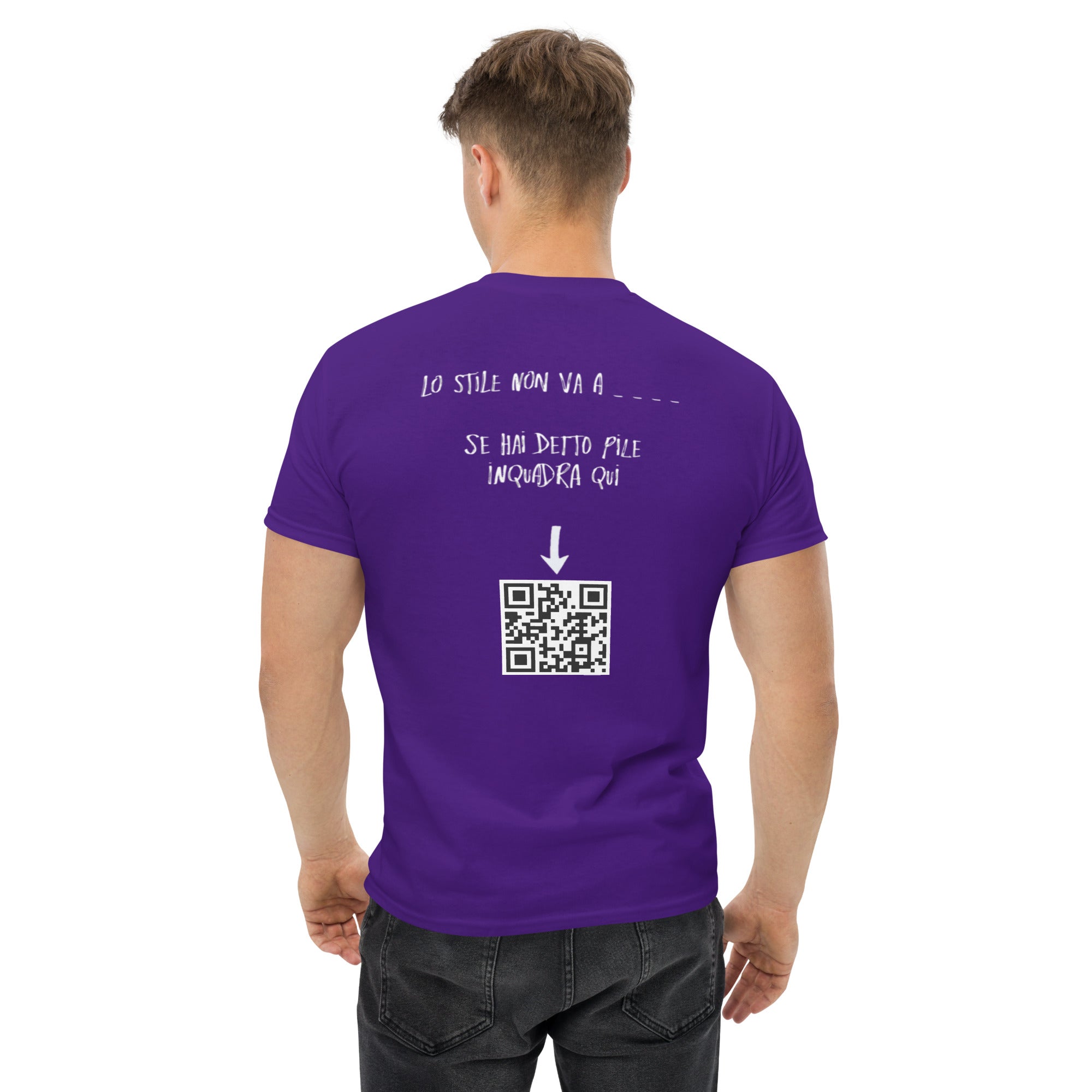 T-shirt Stampata Posteriore Unisex – 100% Cotone – Stile Streetwear e Confortevole – Lo stile non va a _ _ _ _