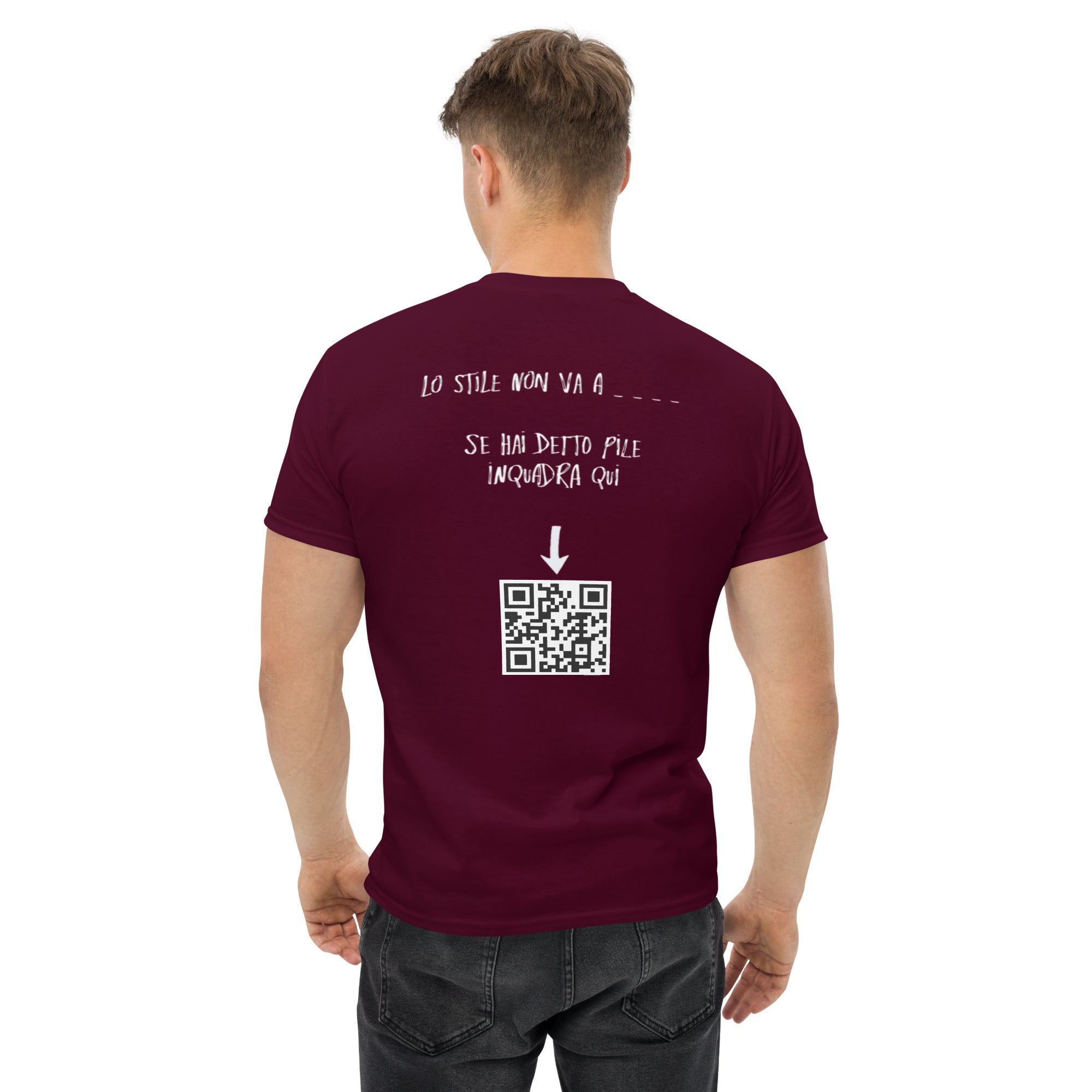 T-shirt Stampata Posteriore Unisex – 100% Cotone – Stile Streetwear e Confortevole – Lo stile non va a _ _ _ _