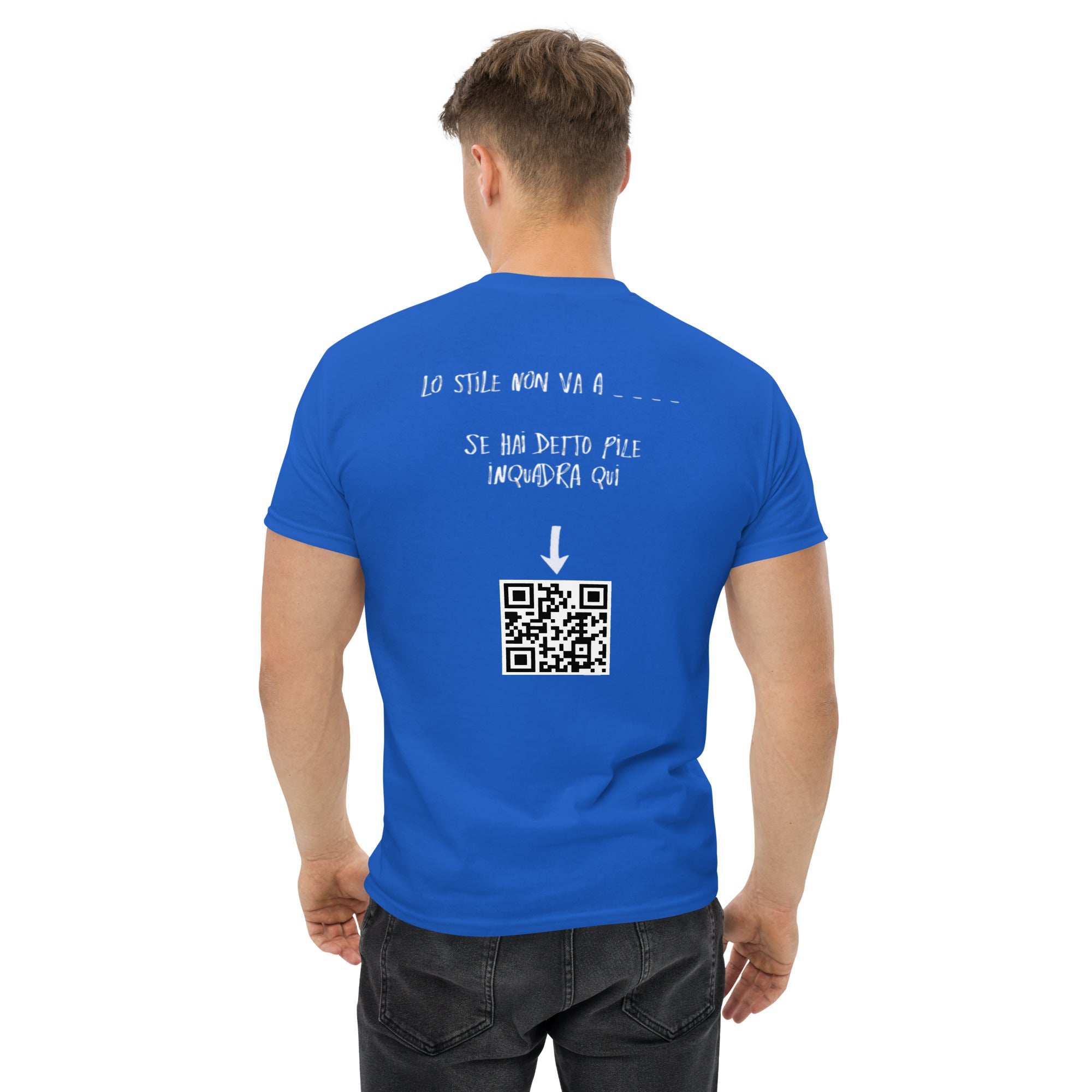 T-shirt Stampata Posteriore Unisex – 100% Cotone – Stile Streetwear e Confortevole – Lo stile non va a _ _ _ _