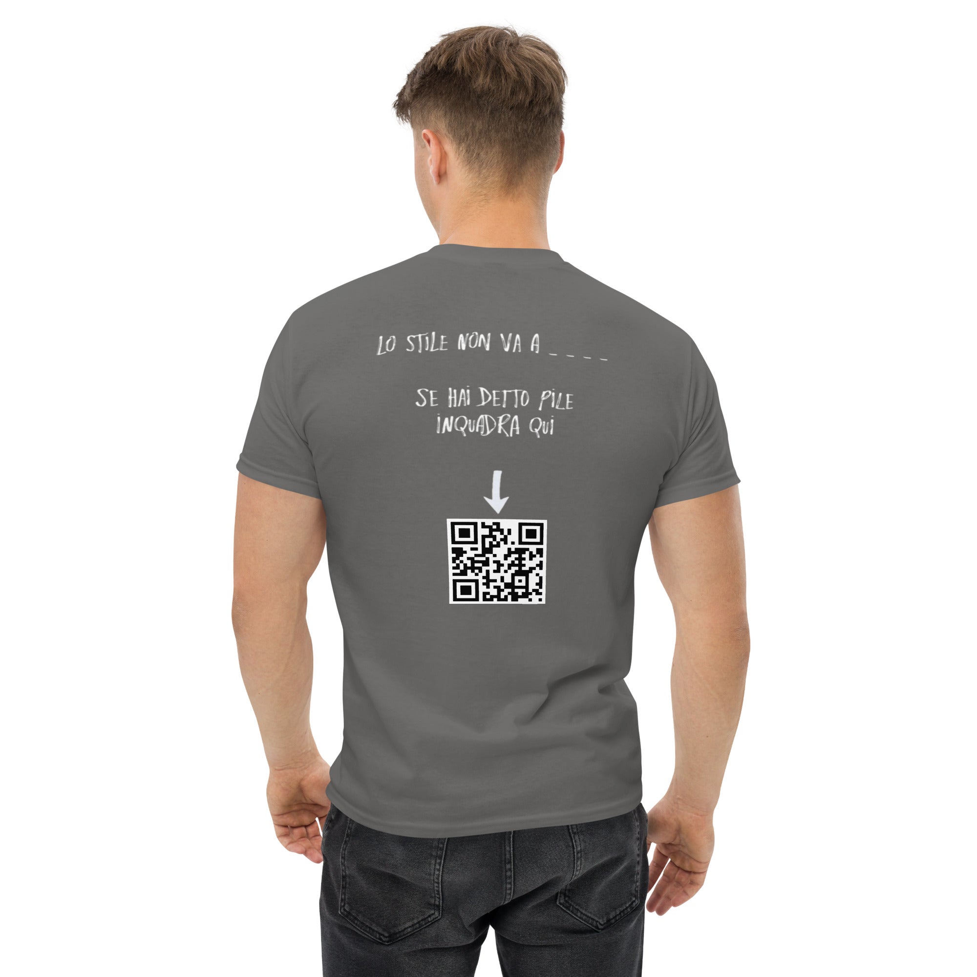 T-shirt Stampata Posteriore Unisex – 100% Cotone – Stile Streetwear e Confortevole – Lo stile non va a _ _ _ _