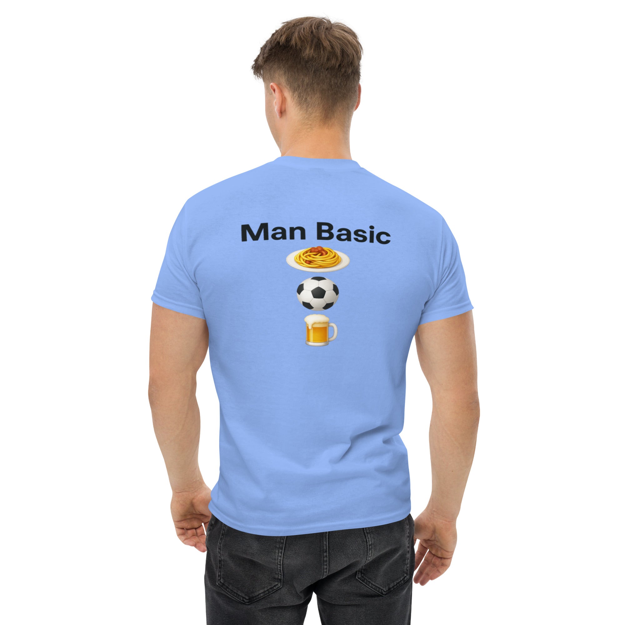 T-shirt Stampata Posteriore Unisex – 100% Cotone – Stile Streetwear e Confortevole – Man Basic
