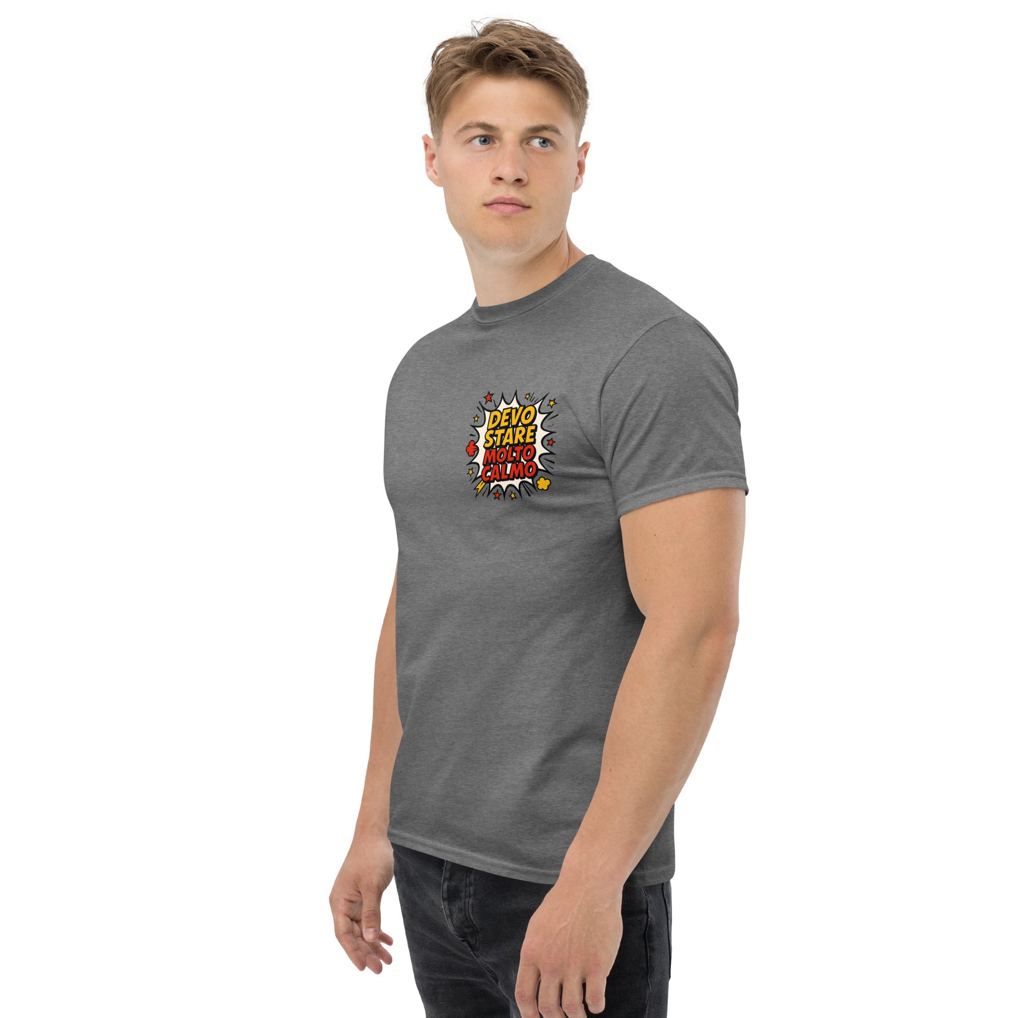 T-shirt Stampata Unisex Devo stare molto calmo