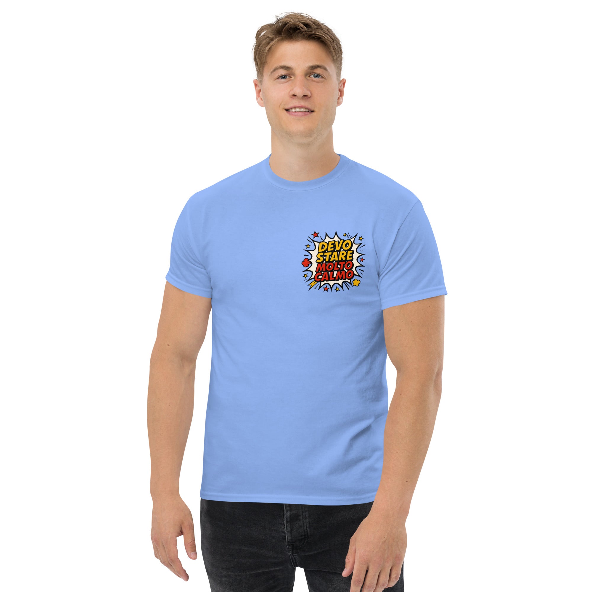 T-shirt Stampata Unisex Devo stare molto calmo