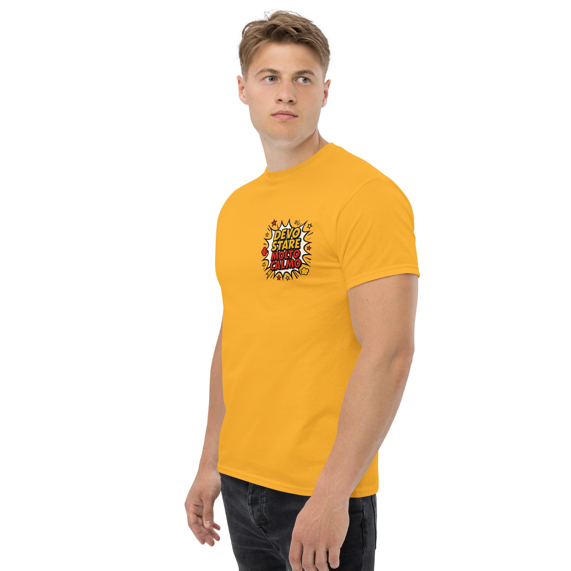 T-shirt Stampata Unisex Devo stare molto calmo