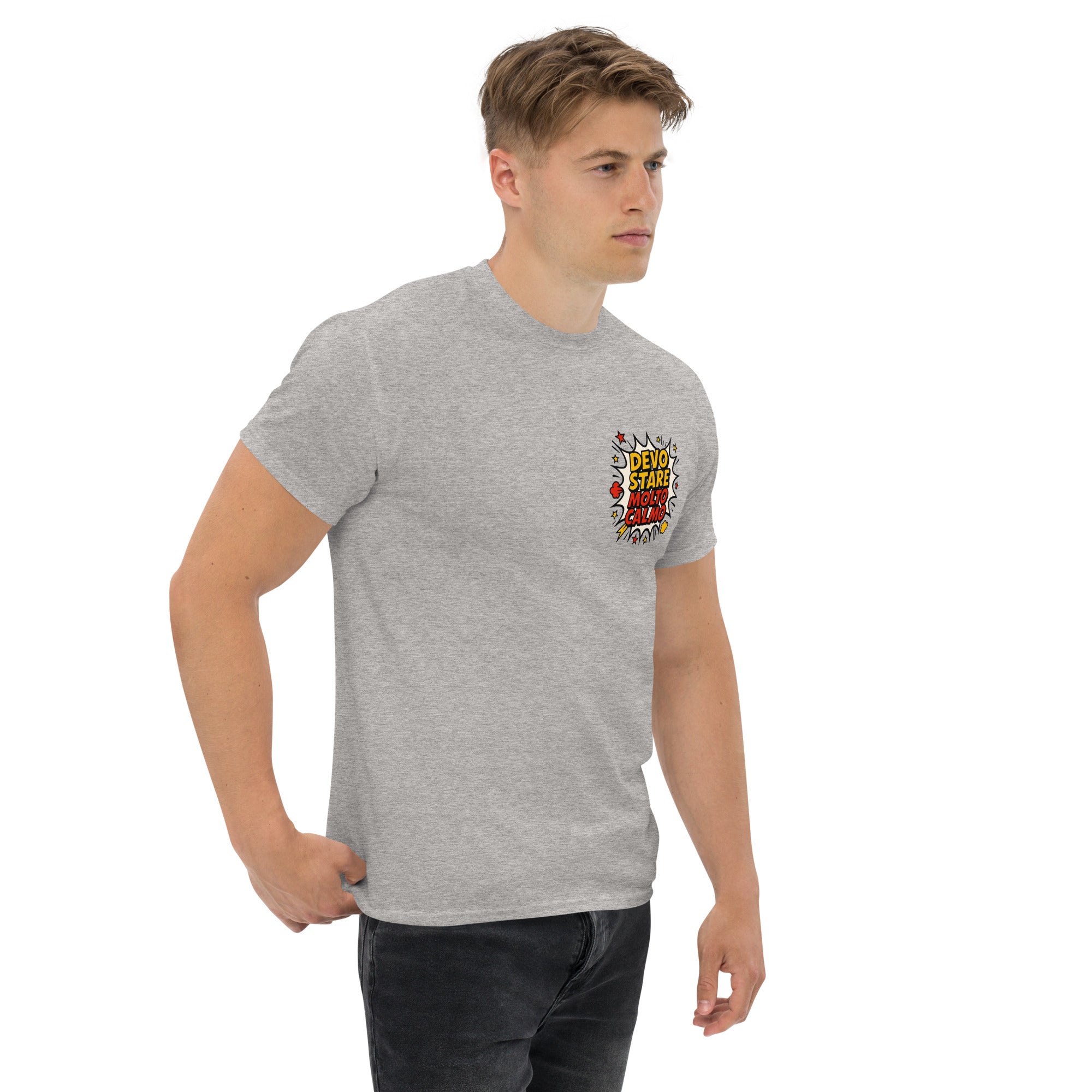 T-shirt Stampata Unisex Devo stare molto calmo