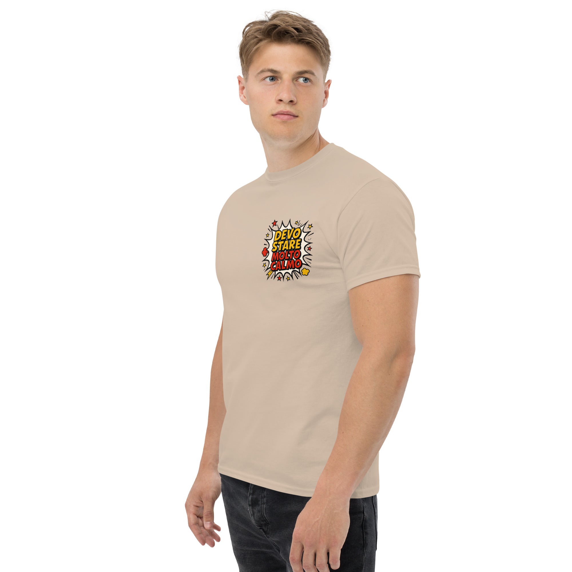 T-shirt Stampata Unisex Devo stare molto calmo