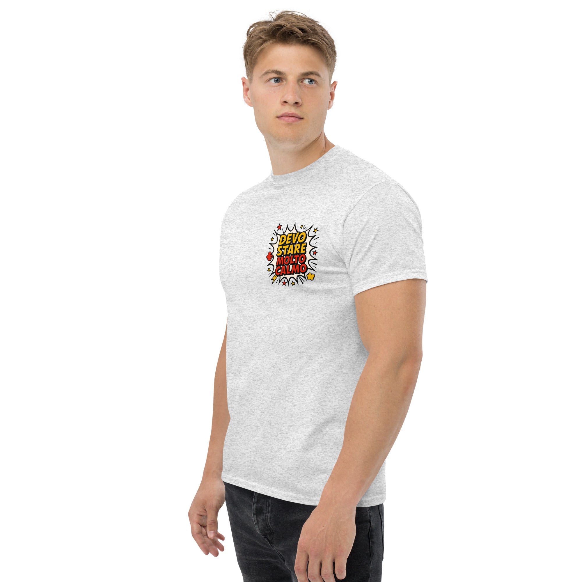 T-shirt Stampata Unisex Devo stare molto calmo