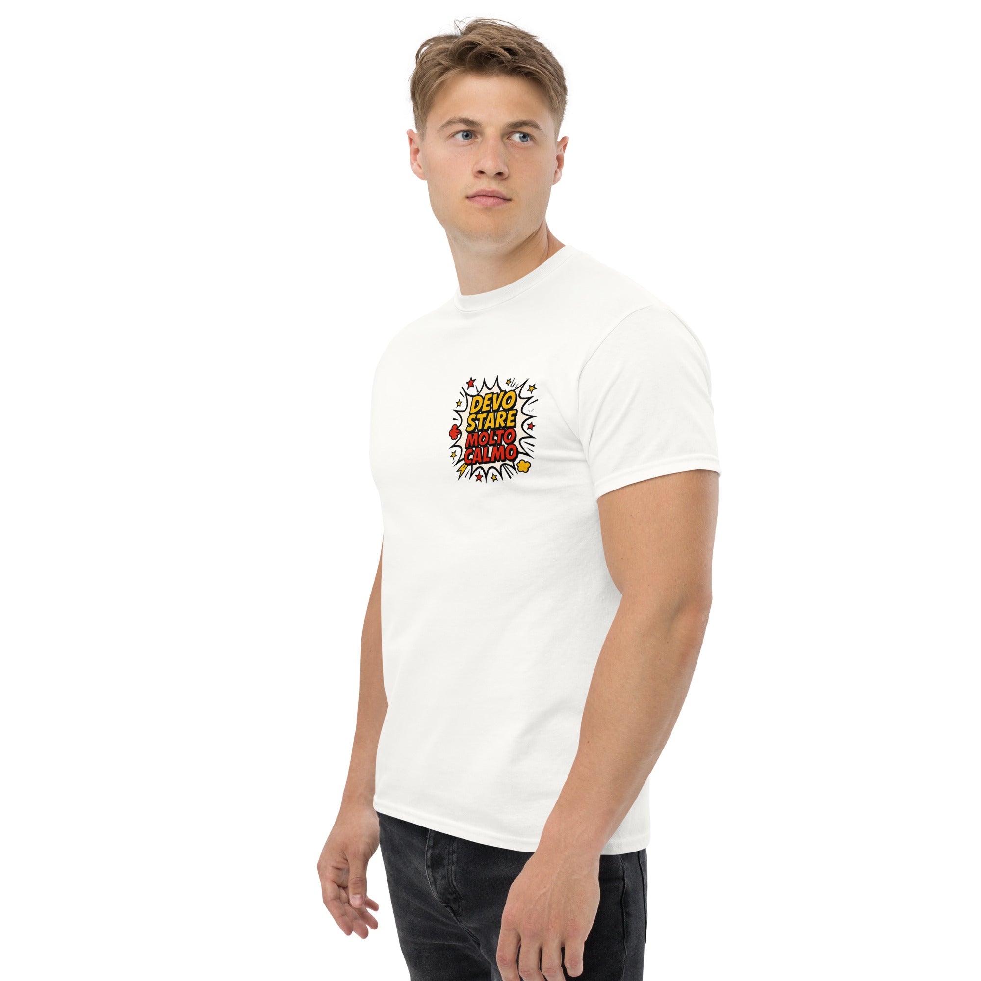 T-shirt Stampata Unisex Devo stare molto calmo