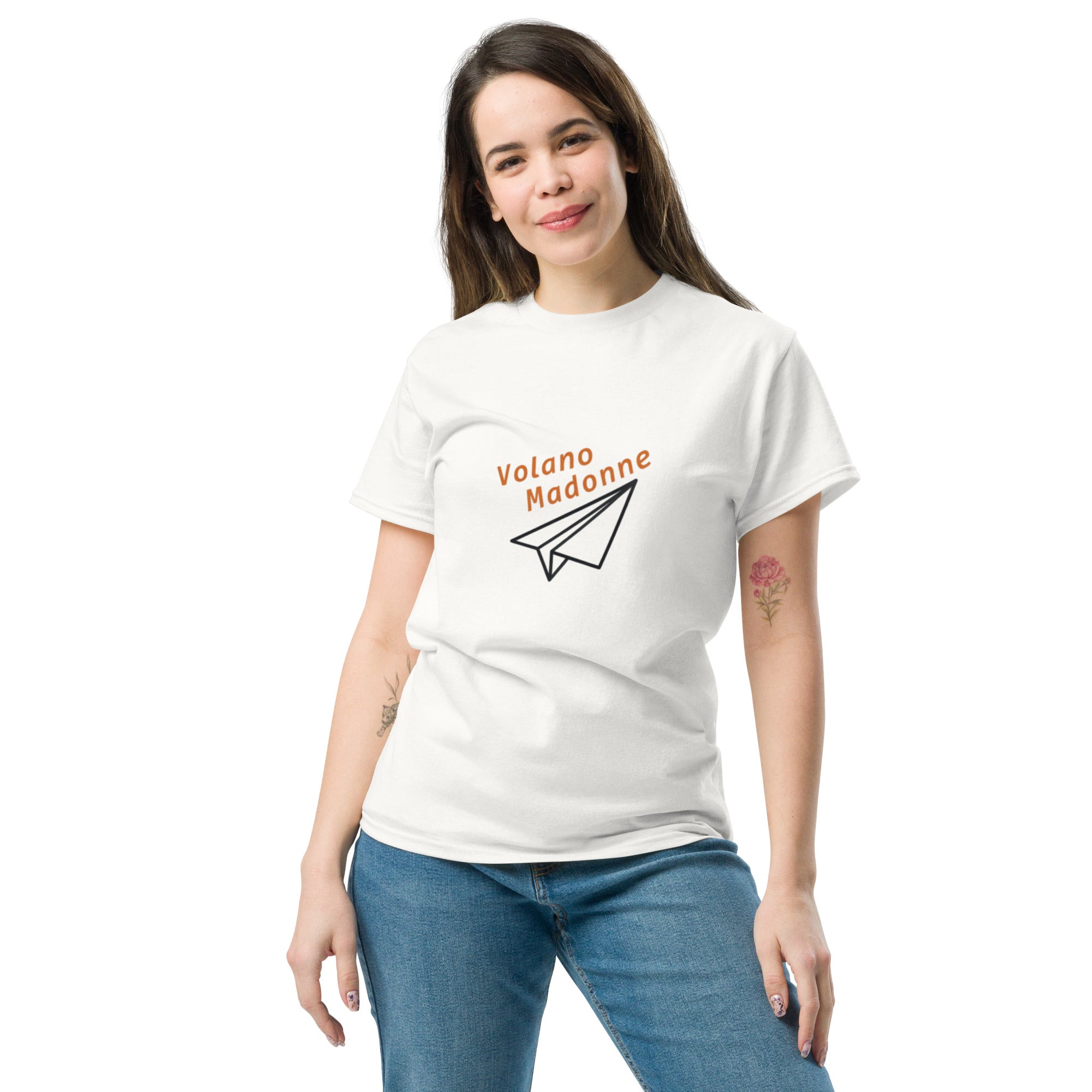 T-shirt Stampata Unisex – 100% Cotone – Stile Streetwear e Confortevole – Volano Madonne