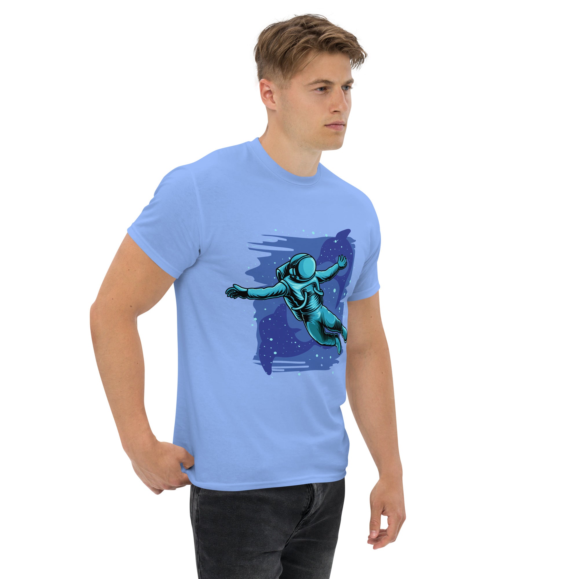 TT-Shirt Unisex Stampata 100% Cotone – Confortevole – Design Relax In space-Biiply