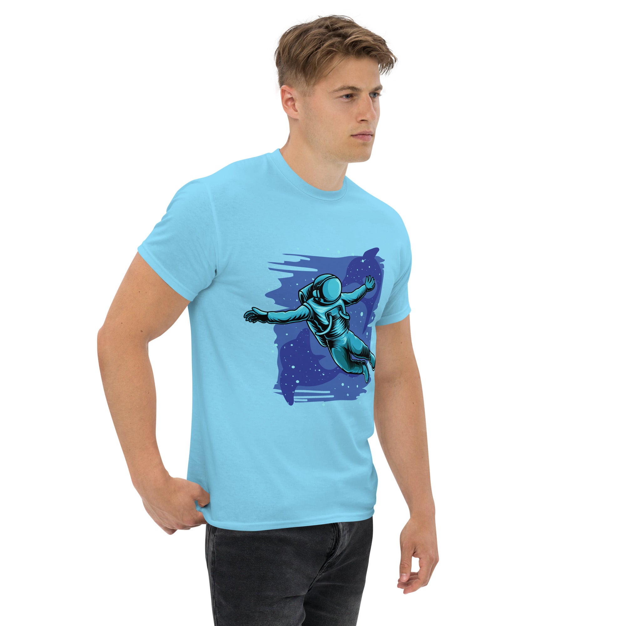 TT-Shirt Unisex Stampata 100% Cotone – Confortevole – Design Relax In space-Biiply