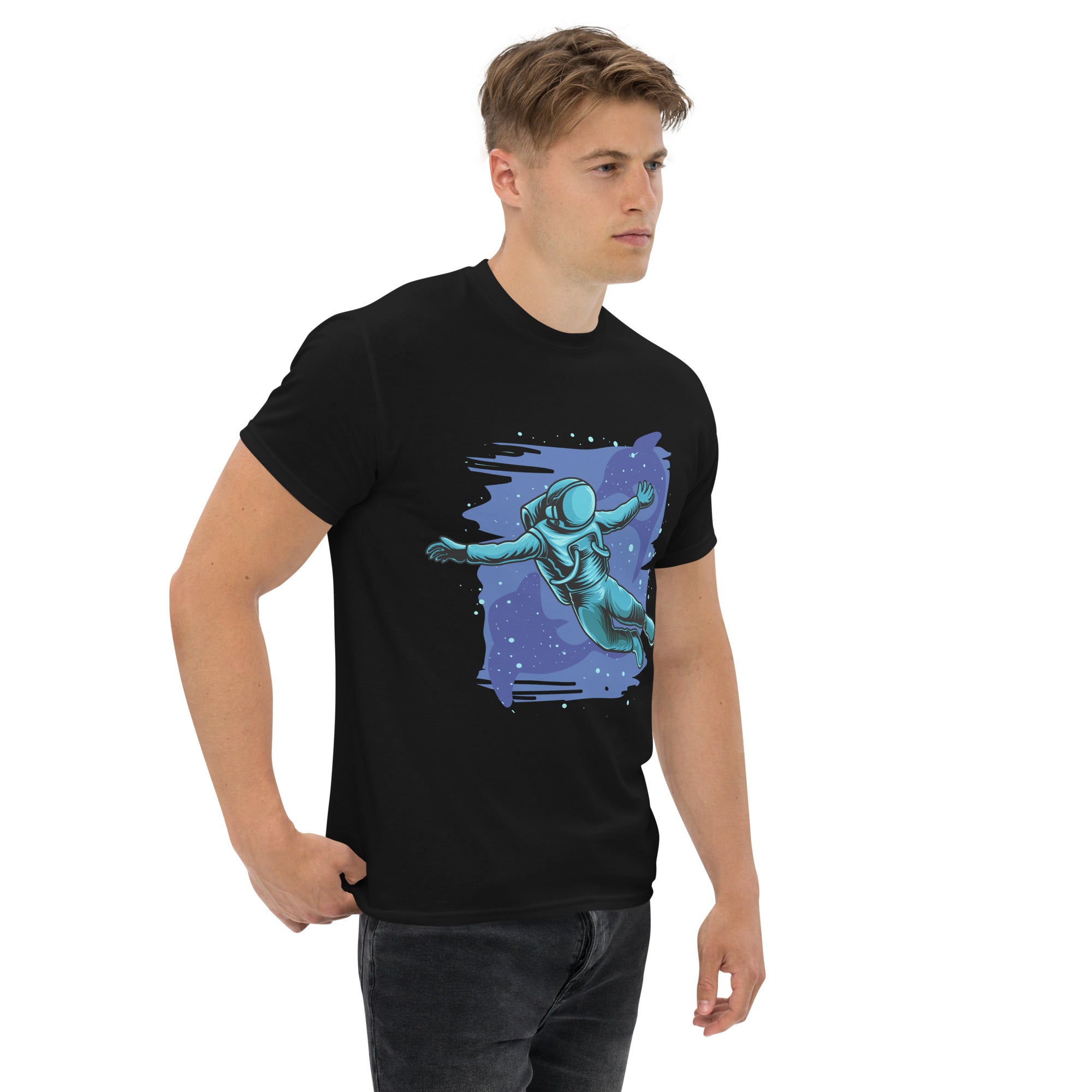 TT-Shirt Unisex Stampata 100% Cotone – Confortevole – Design Relax In space-Biiply