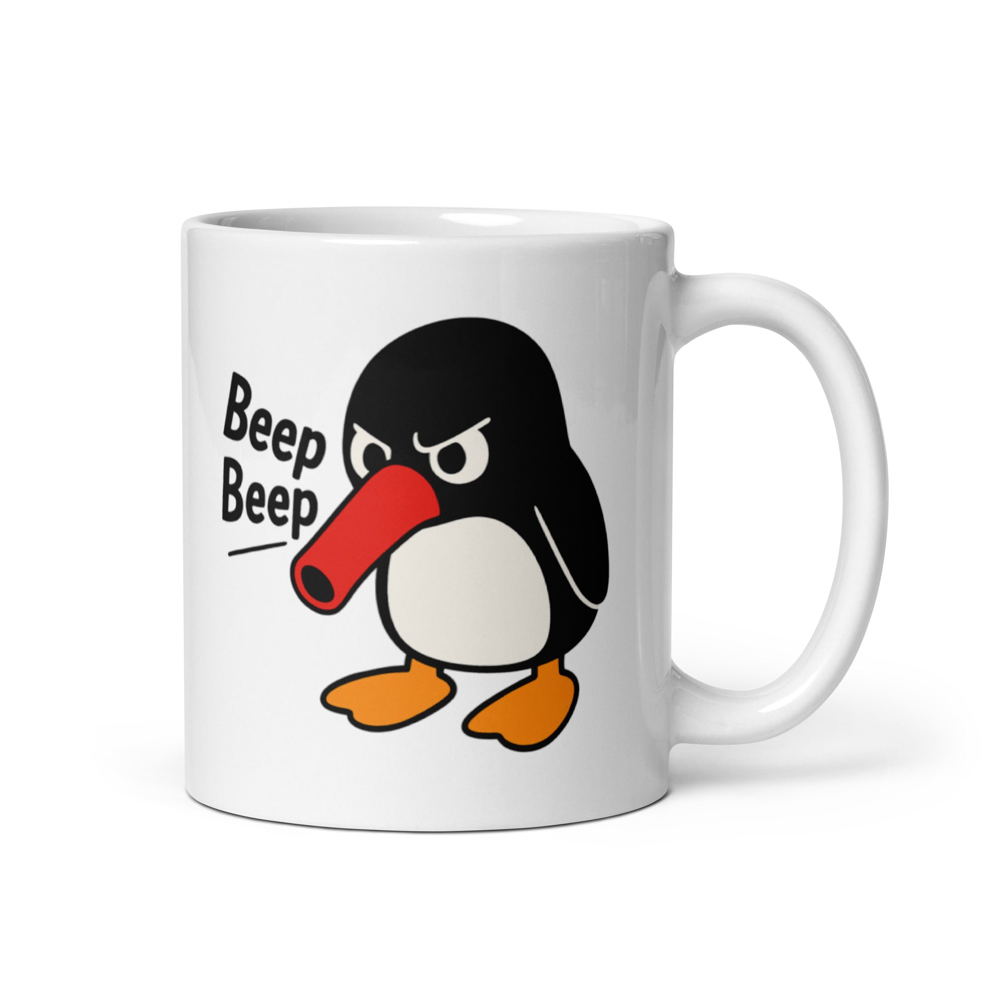 Tazza in Ceramica Stampata – Adatta a Microonde e Lavastoviglie – Idea Regalo - Design Beep Beep-Biiply