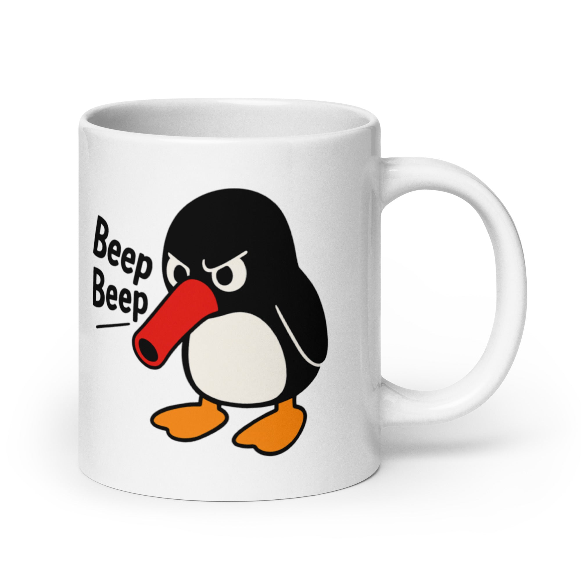 Tazza in Ceramica Stampata – Adatta a Microonde e Lavastoviglie – Idea Regalo - Design Beep Beep-Biiply