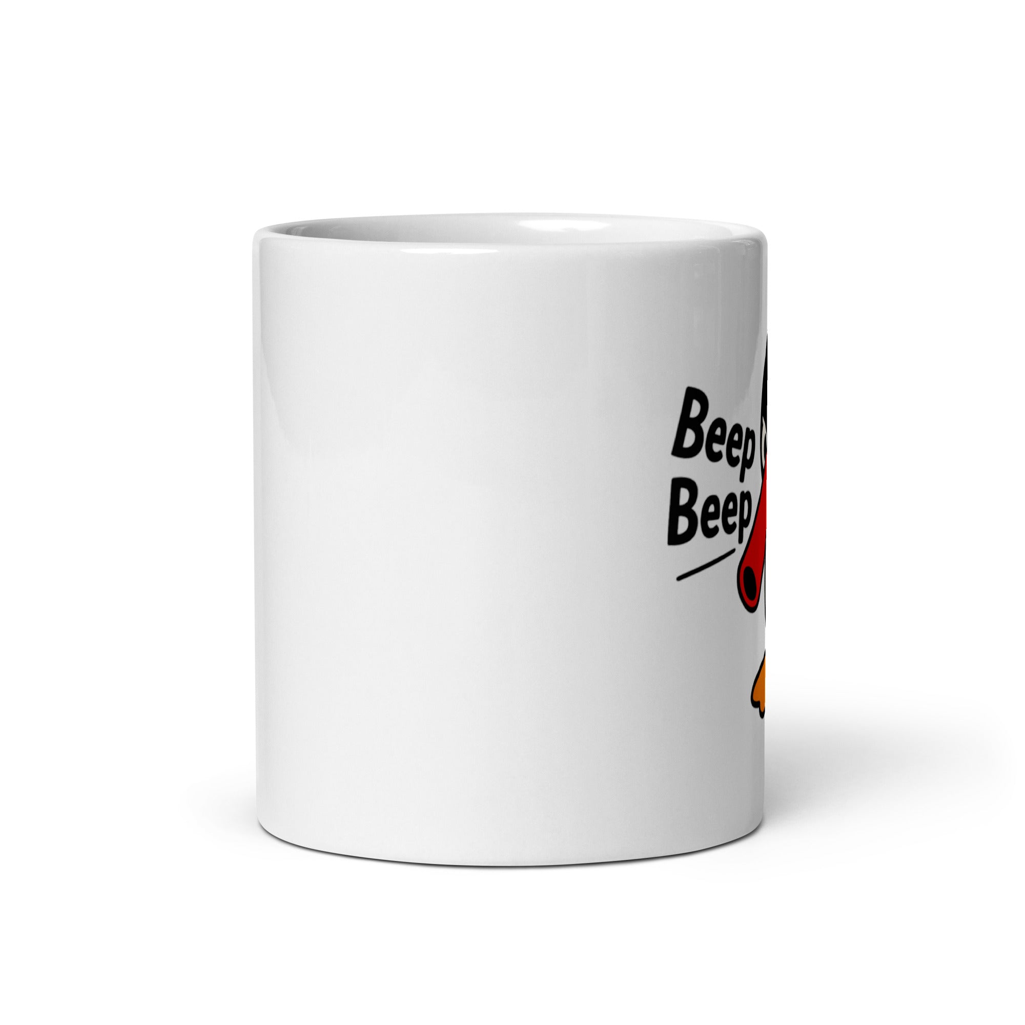 Tazza in Ceramica Stampata – Adatta a Microonde e Lavastoviglie – Idea Regalo - Design Beep Beep-Biiply