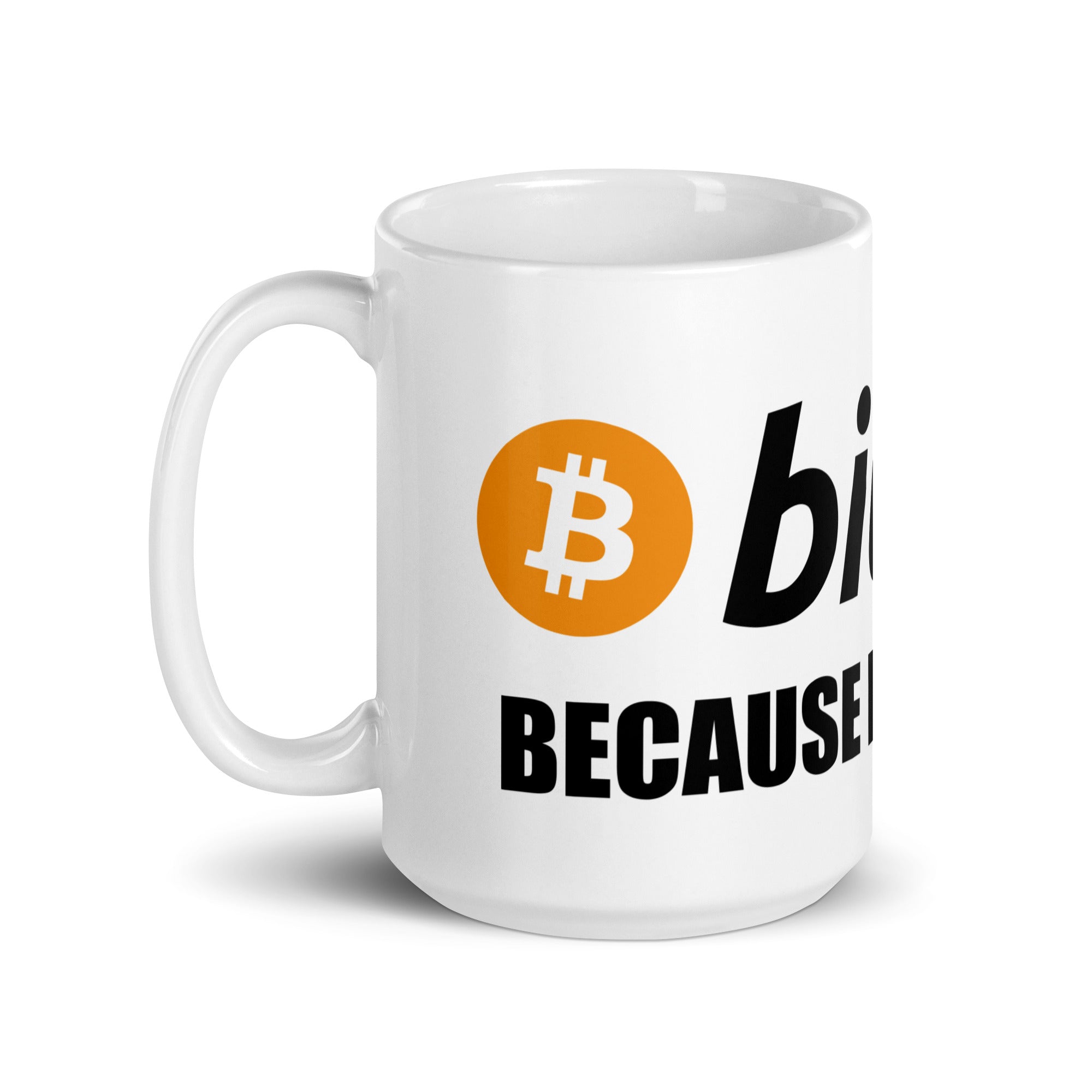 Tazza in Ceramica Stampata – Adatta a Microonde e Lavastoviglie – Idea Regalo - Design Bitcoin Fuck Banks-Biiply