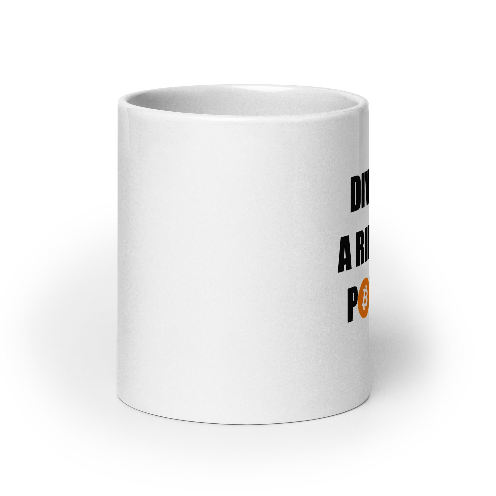 Tazza in Ceramica Stampata – Adatta a Microonde e Lavastoviglie – Idea Regalo - Design Divertiti a Rimanere Povero Versione Bitcoin-Biiply