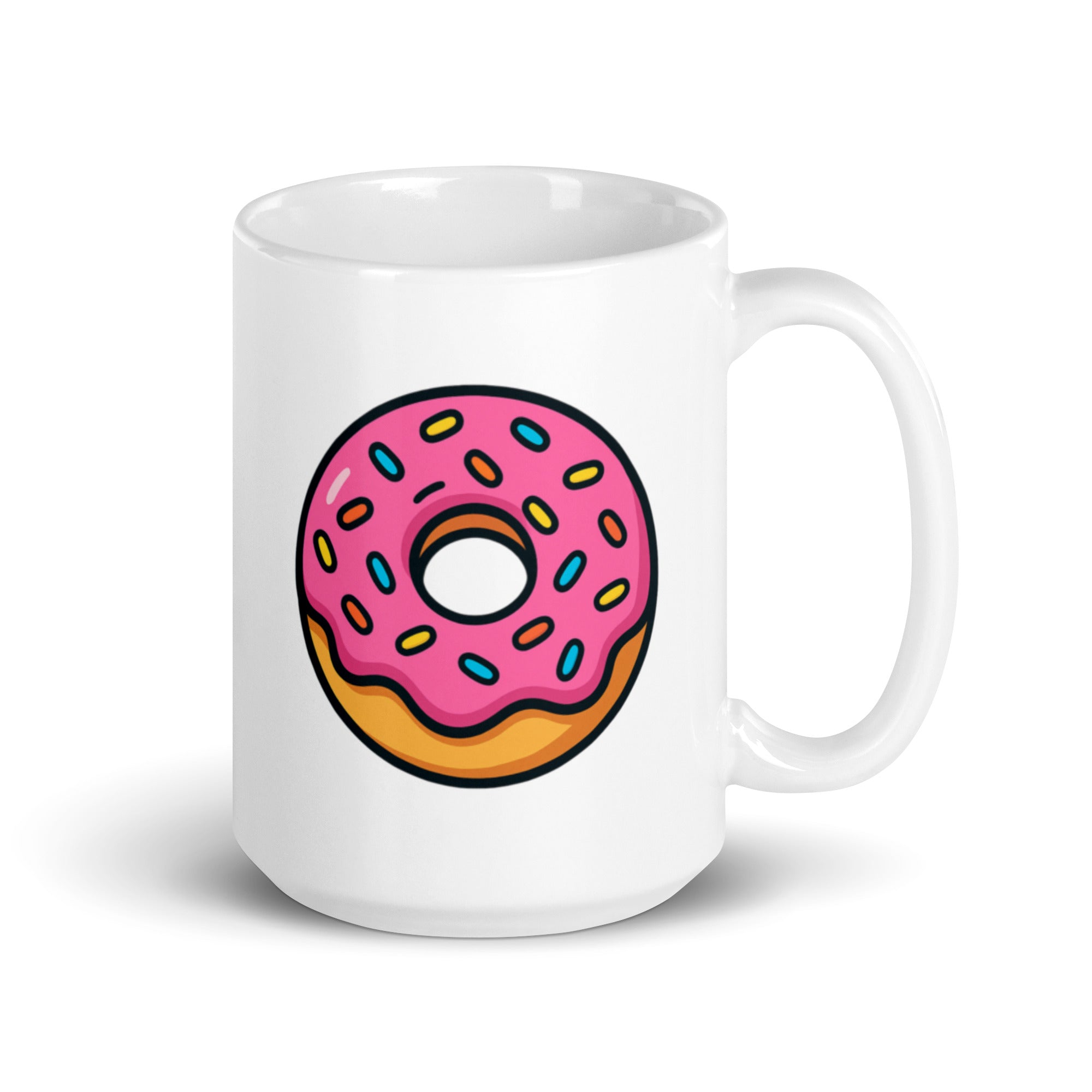 Tazza in Ceramica Stampata – Adatta a Microonde e Lavastoviglie – Idea Regalo - Design Donuts-Biiply