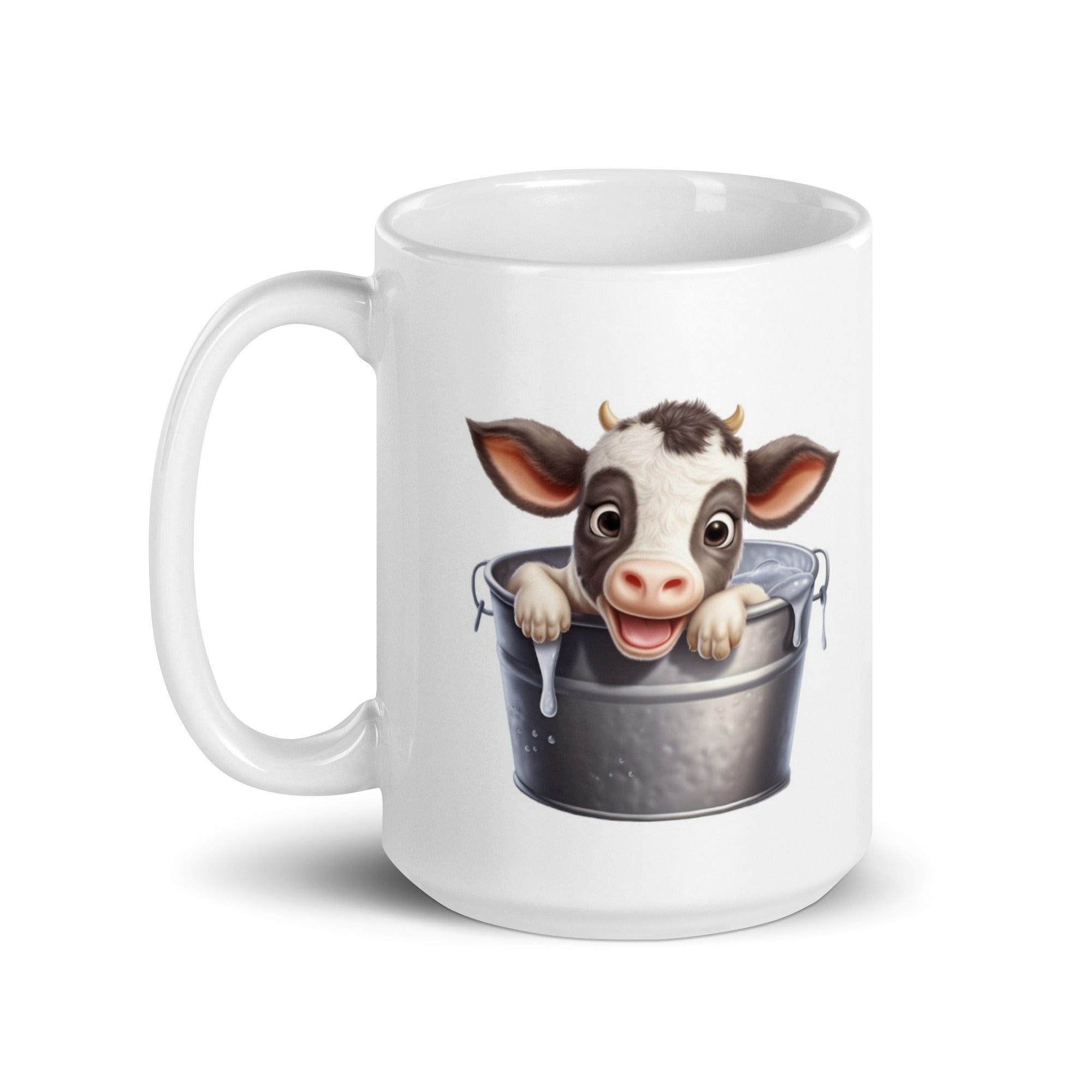 Tazza in Ceramica Stampata – Adatta a Microonde e Lavastoviglie – Idea Regalo - Design Happy Muuu-nday-Biiply