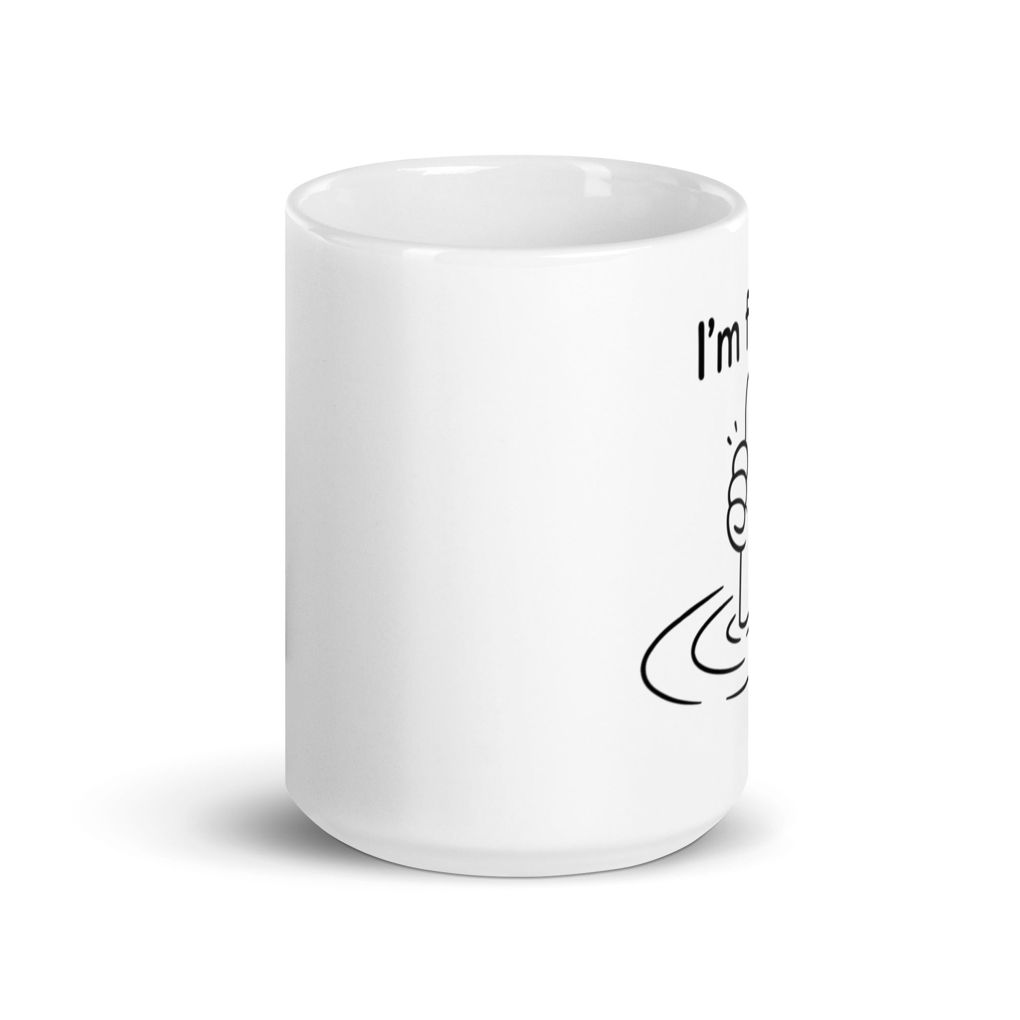 Tazza in Ceramica Stampata – Adatta a Microonde e Lavastoviglie – Idea Regalo - Design I'm fine-Biiply