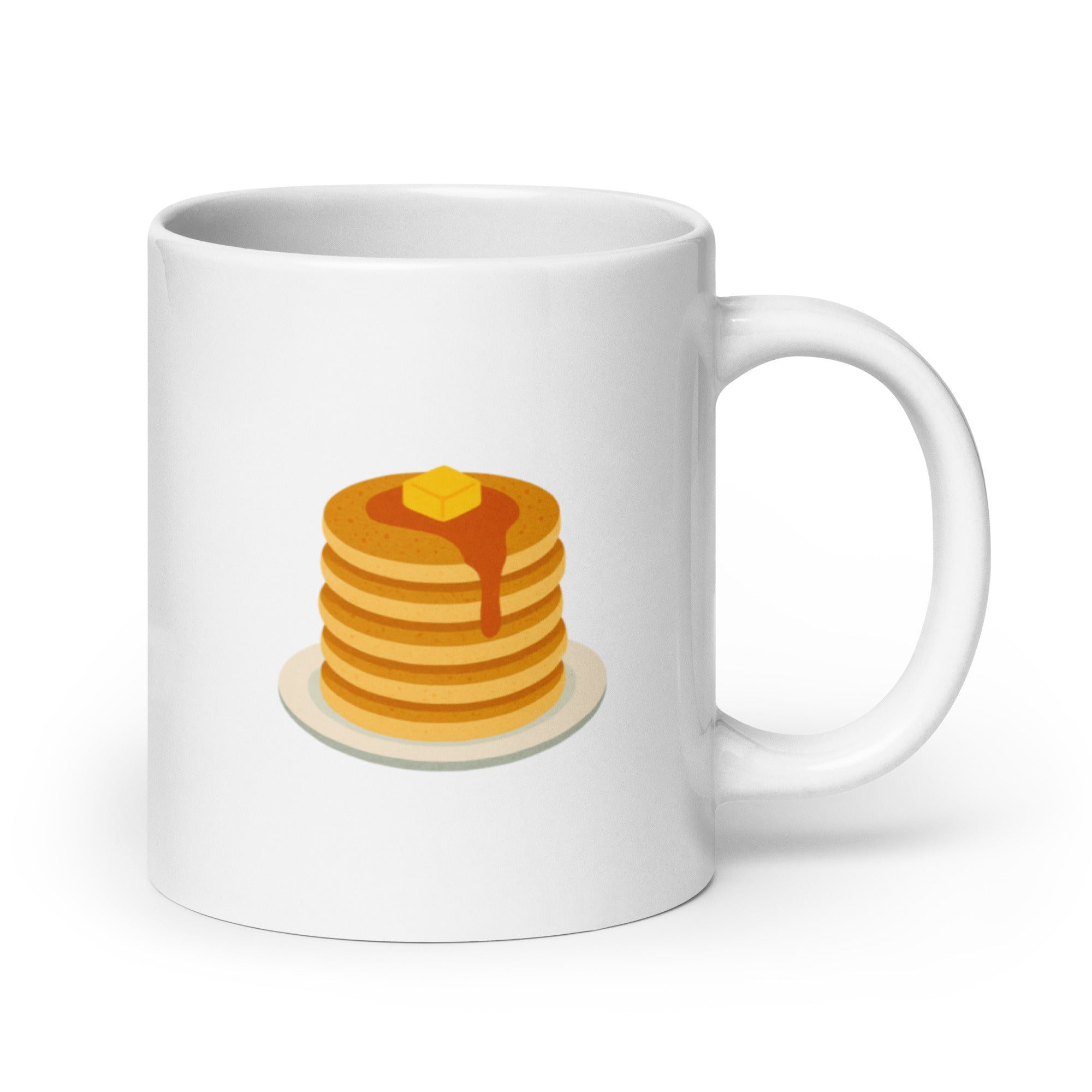 Tazza in Ceramica Stampata – Adatta a Microonde e Lavastoviglie – Idea Regalo - Design Pancake-Biiply