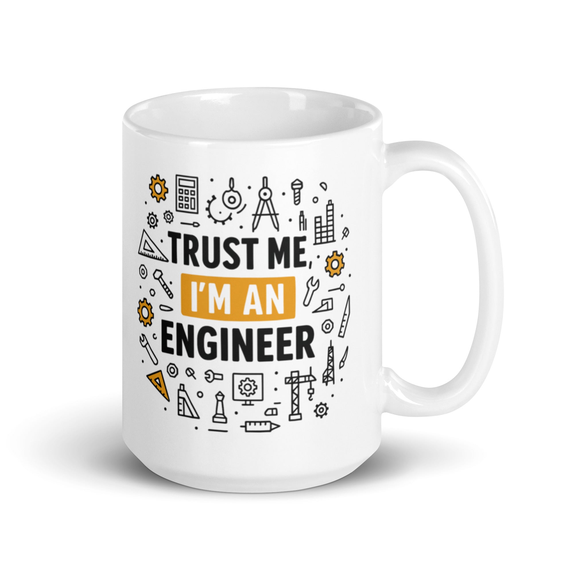 Tazza in Ceramica Stampata – Adatta a Microonde e Lavastoviglie – Idea Regalo - Design Trust Me I'm An Engineer-Biiply