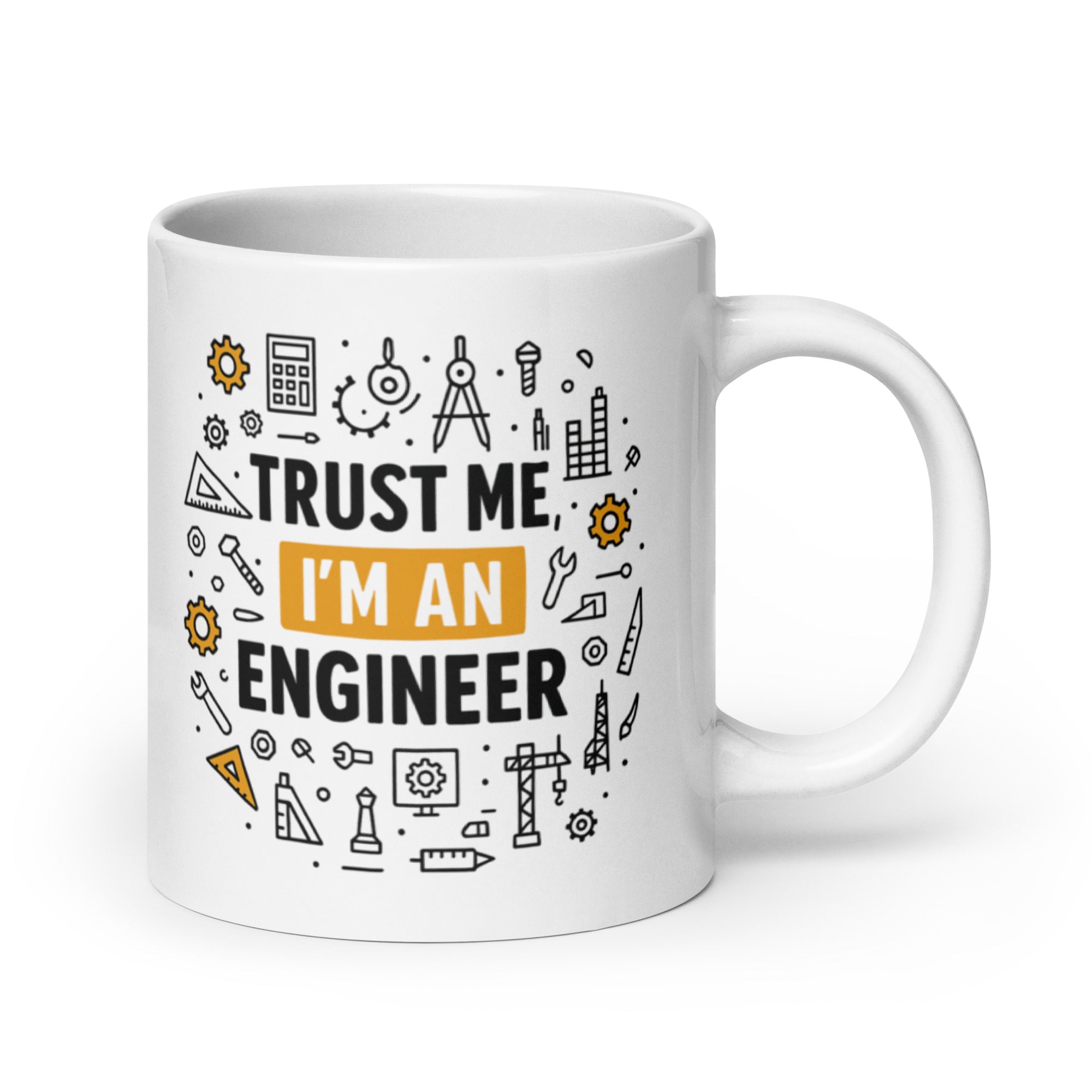 Tazza in Ceramica Stampata – Adatta a Microonde e Lavastoviglie – Idea Regalo - Design Trust Me I'm An Engineer-Biiply