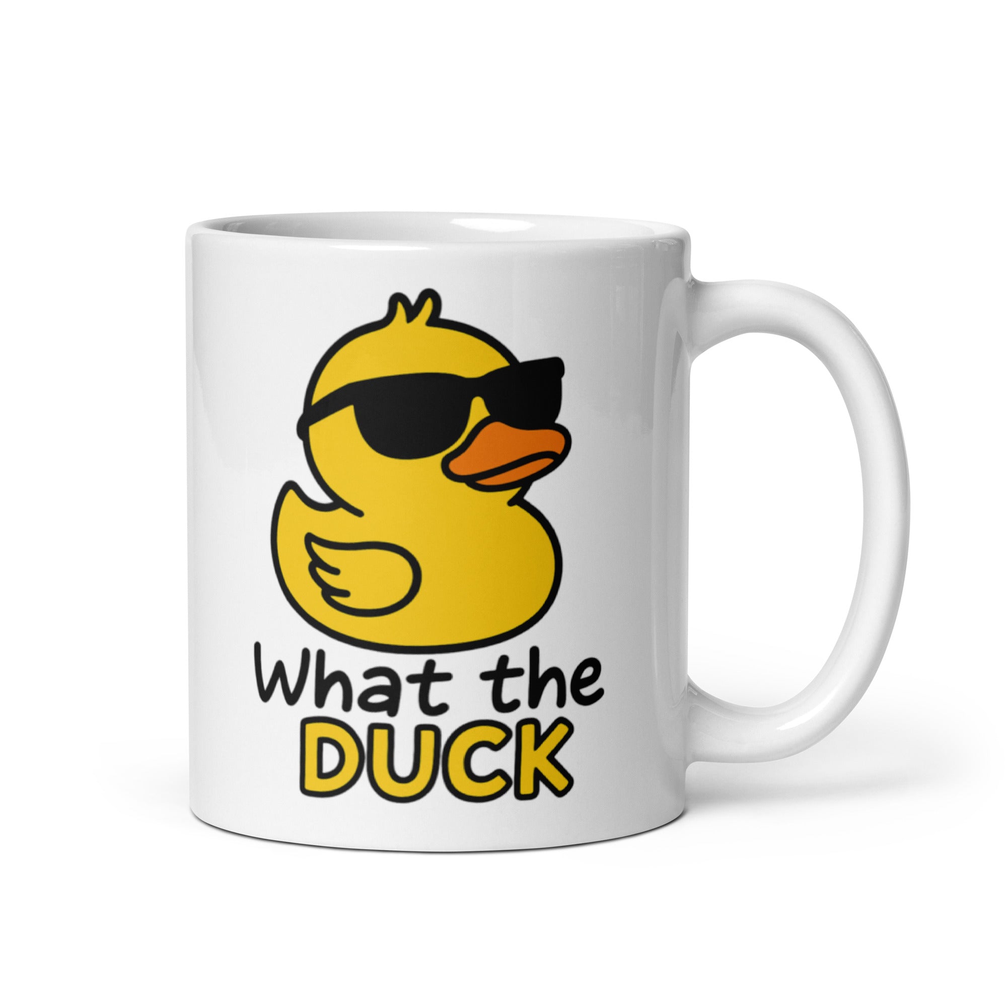 Tazza in Ceramica Stampata – Adatta a Microonde e Lavastoviglie – Idea Regalo - Design What the Duck-Biiply