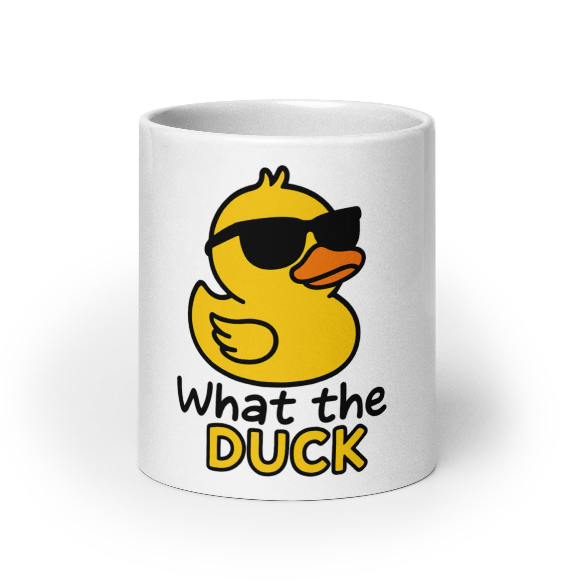 Tazza in Ceramica Stampata – Adatta a Microonde e Lavastoviglie – Idea Regalo - Design What the Duck-Biiply
