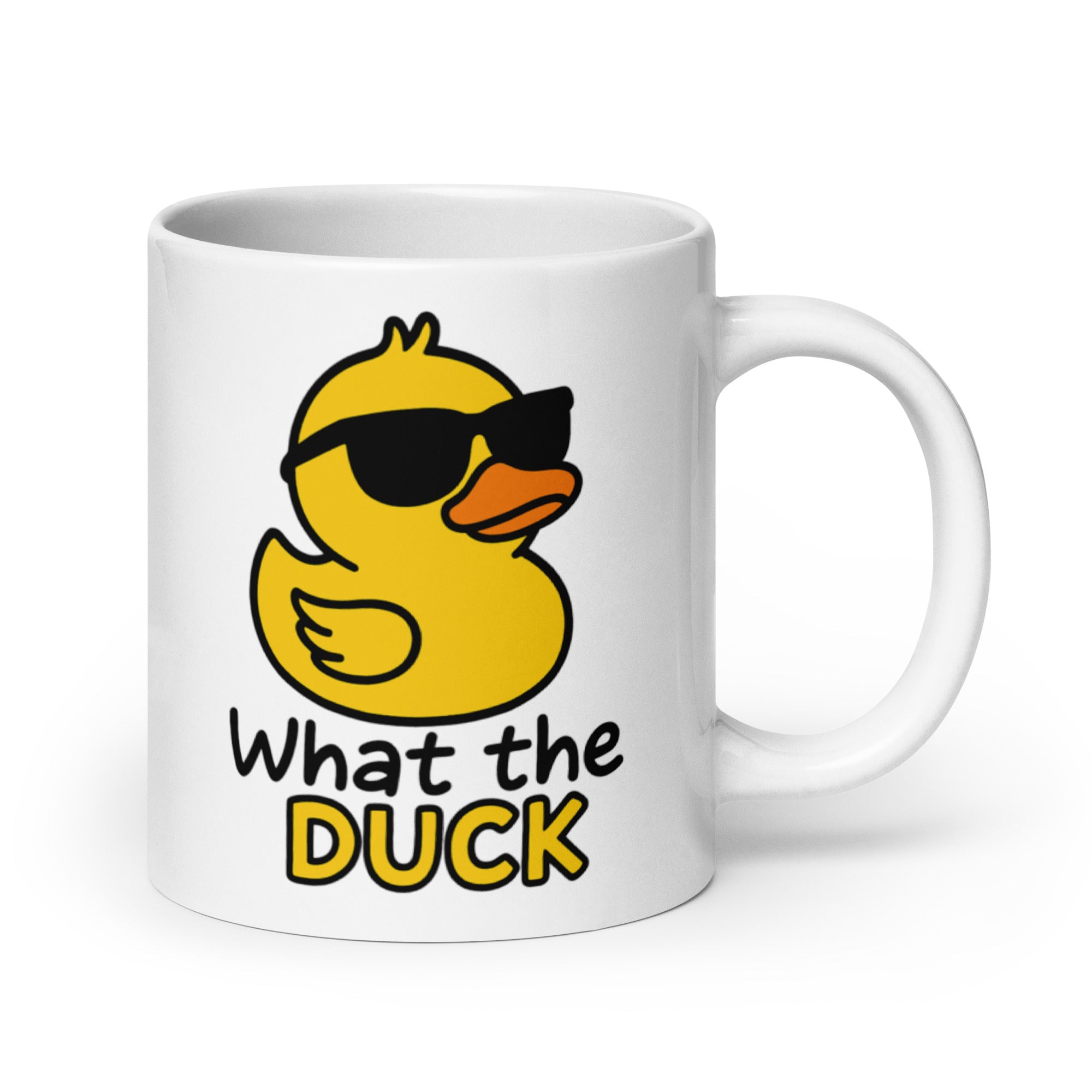 Tazza in Ceramica Stampata – Adatta a Microonde e Lavastoviglie – Idea Regalo - Design What the Duck-Biiply