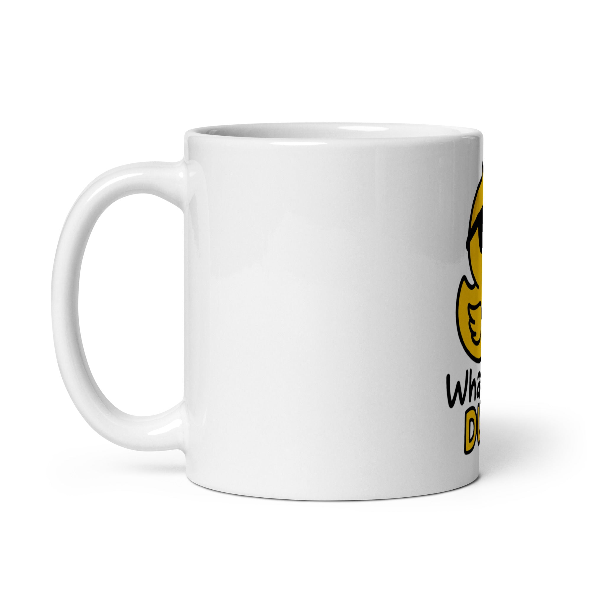 Tazza in Ceramica Stampata – Adatta a Microonde e Lavastoviglie – Idea Regalo - Design What the Duck-Biiply