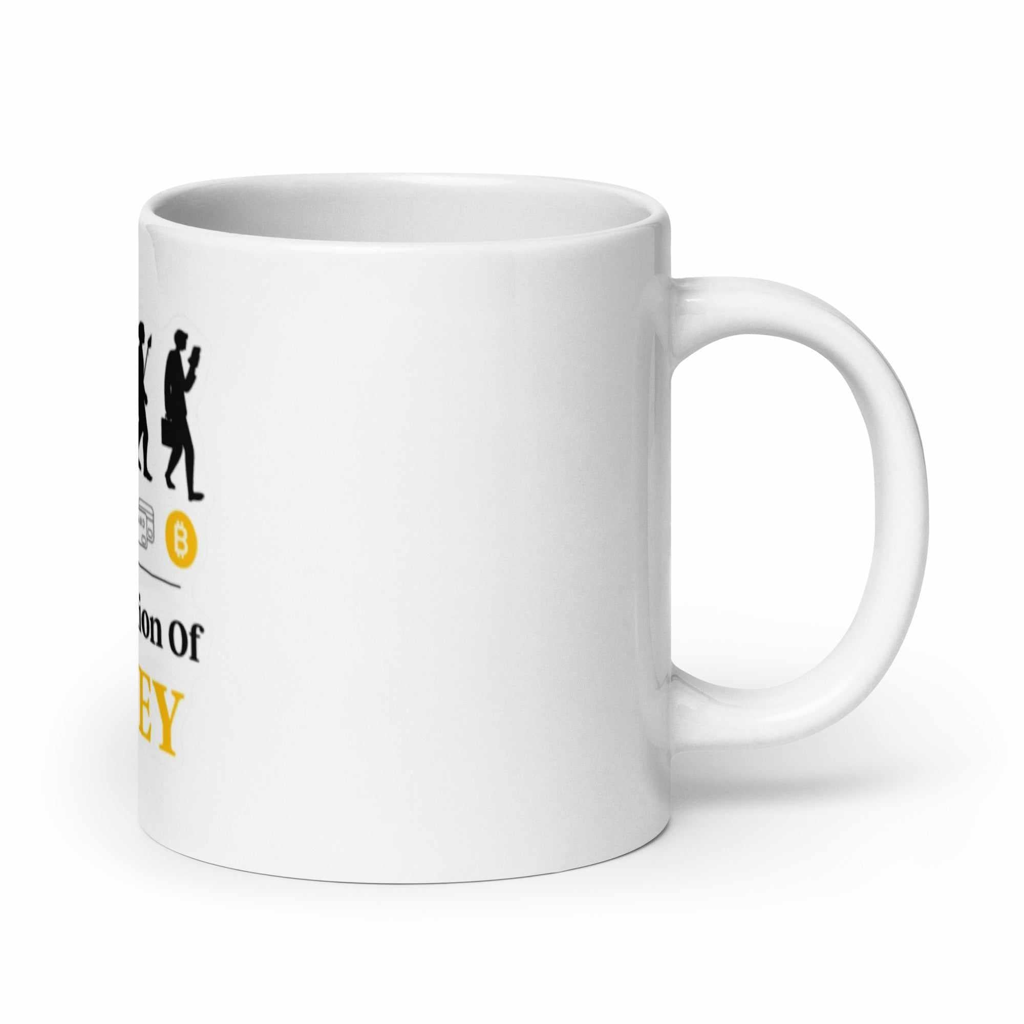 Tazza in ceramica resistente stampata a colori adatta a microonde e lavastoviglie - Evolution Money